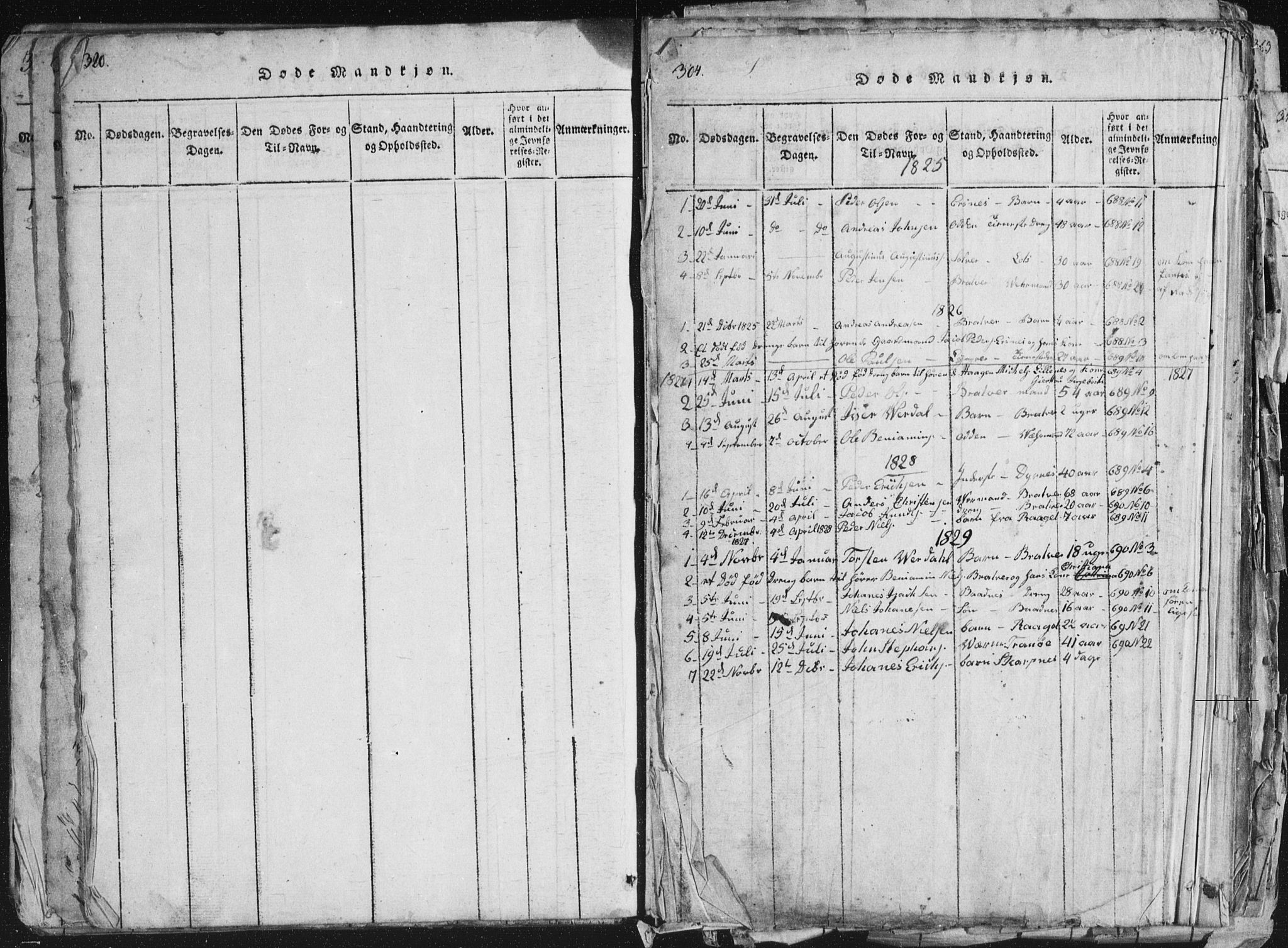 Ministerialprotokoller, klokkerbøker og fødselsregistre - Møre og Romsdal, AV/SAT-A-1454/581/L0942: Parish register (copy) no. 581C00, 1820-1836, p. 340-341