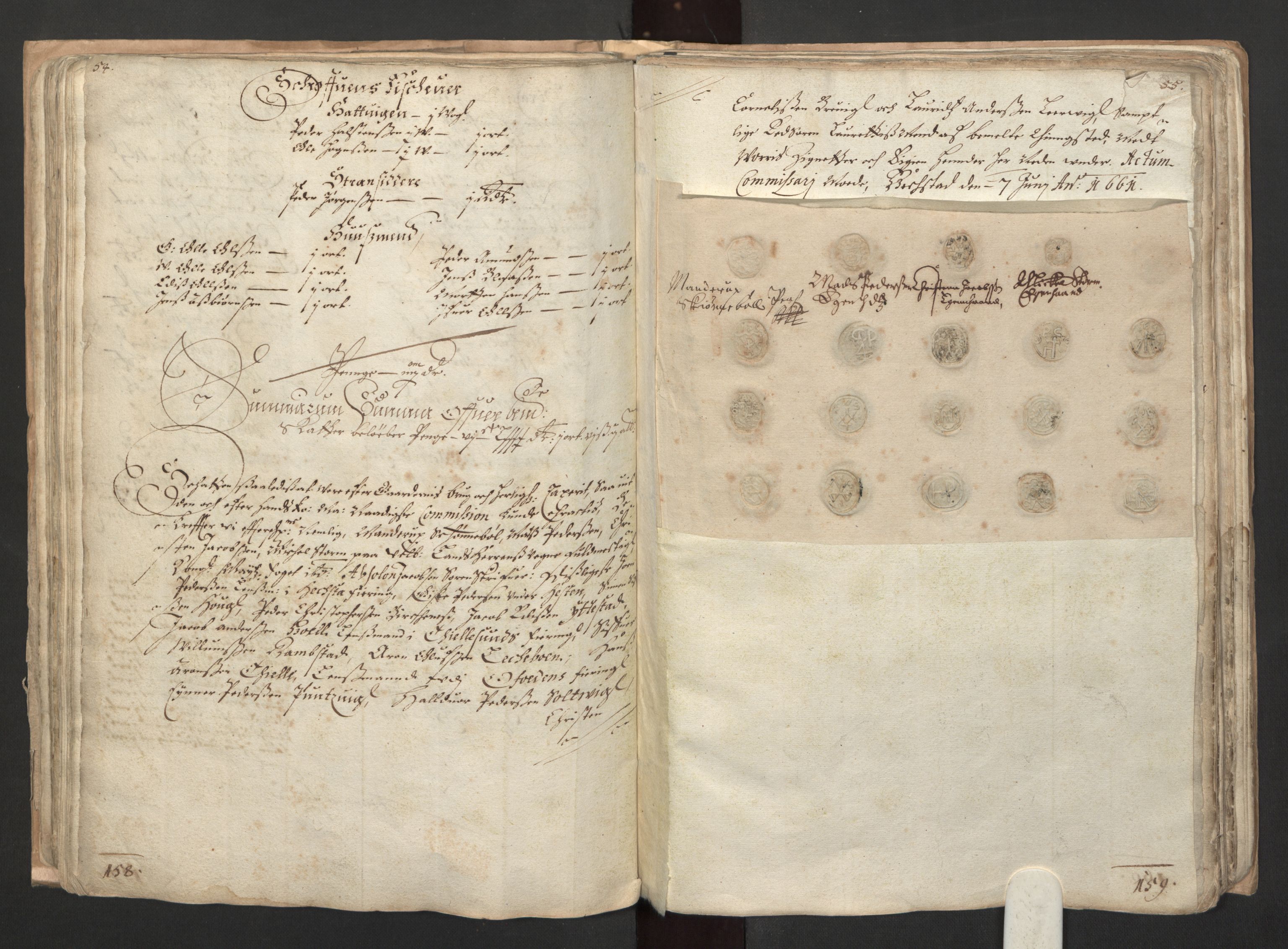 Rentekammeret inntil 1814, Realistisk ordnet avdeling, RA/EA-4070/L/L0030/0002: Nordland lagdømme: / Skattemanntall, 1662, p. 158-159