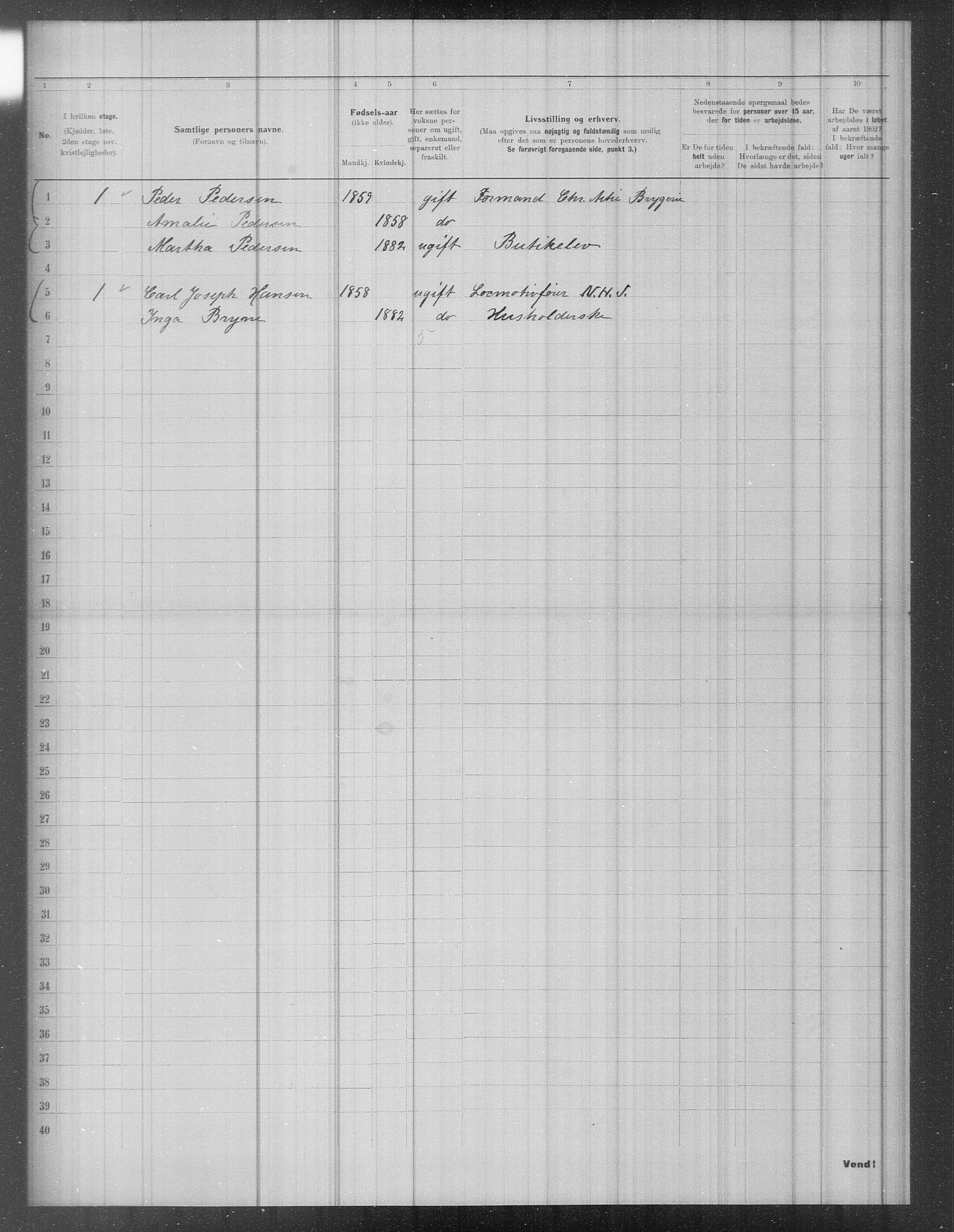 OBA, Municipal Census 1902 for Kristiania, 1902, p. 1702