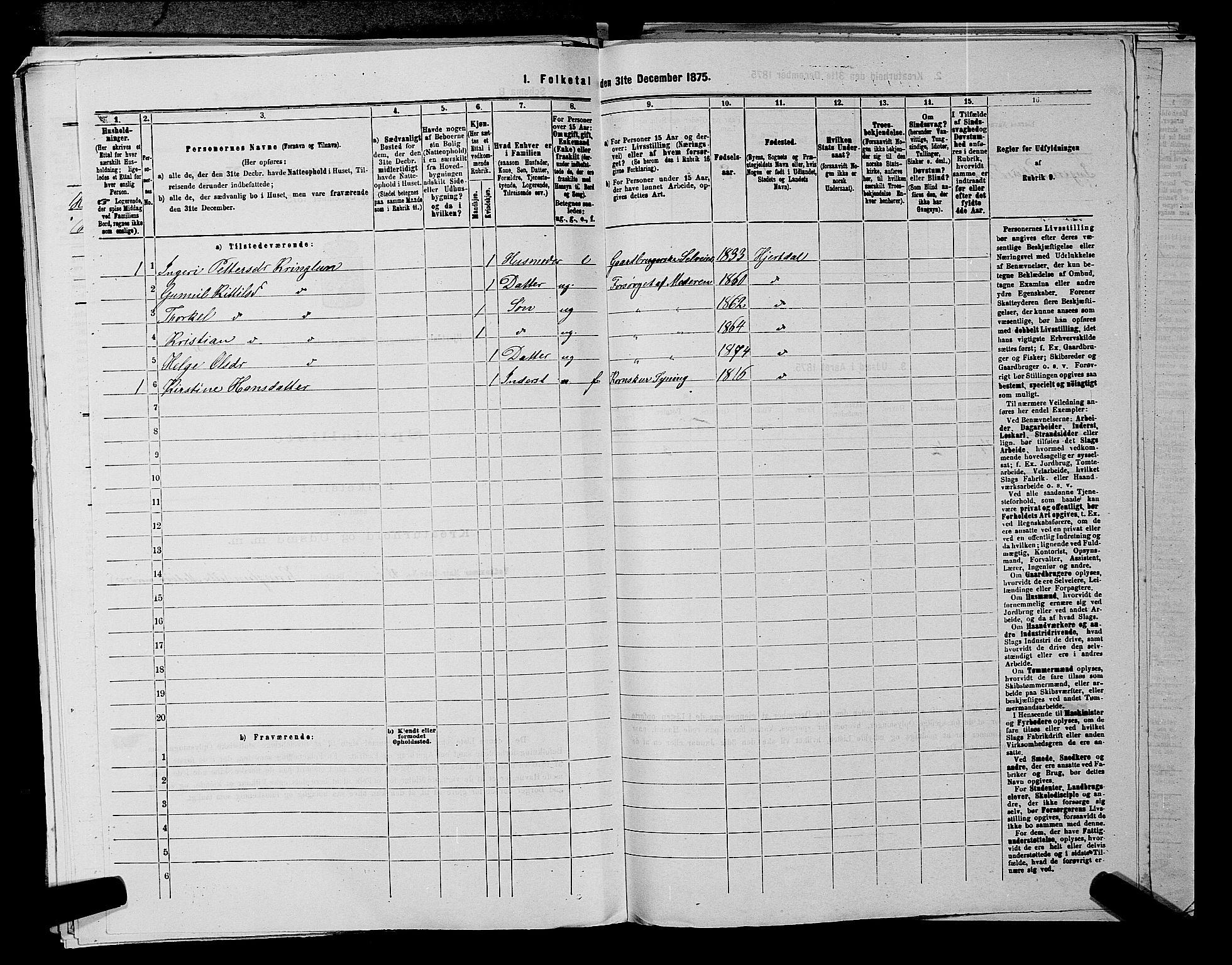 SAKO, 1875 census for 0827P Hjartdal, 1875, p. 330