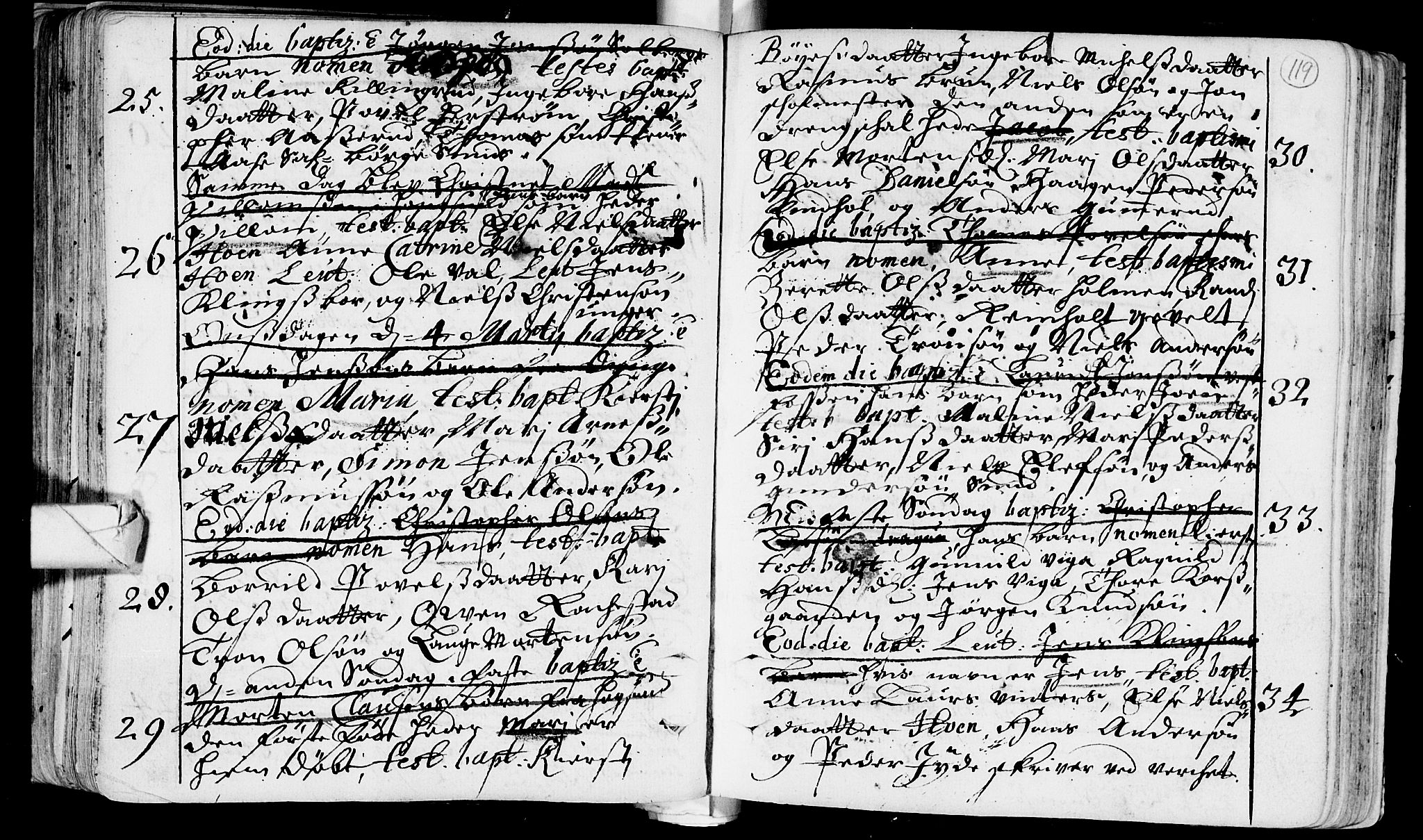 Eiker kirkebøker, AV/SAKO-A-4/F/Fa/L0002: Parish register (official) no. I 2, 1705-1724, p. 119