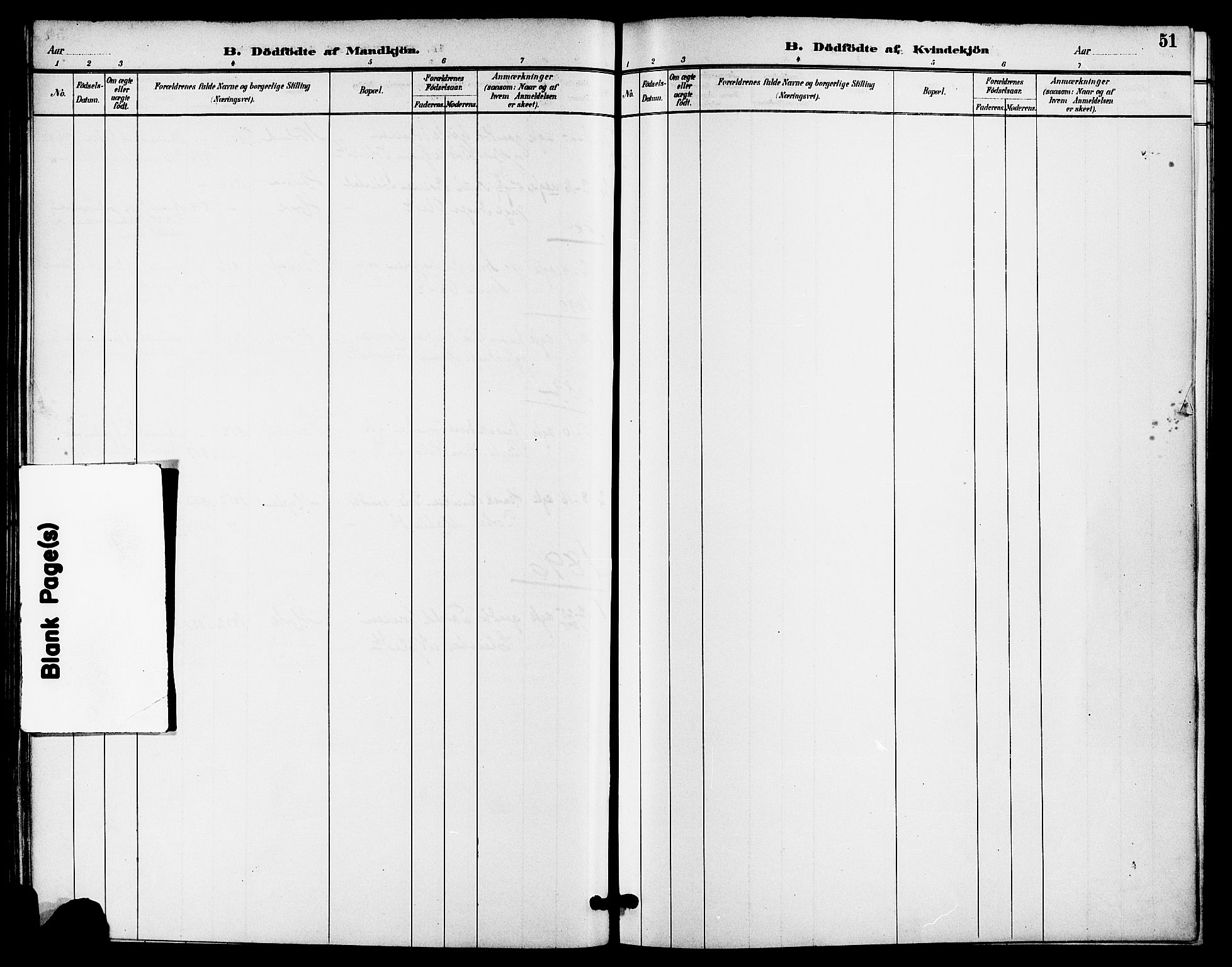 Høgsfjord sokneprestkontor, AV/SAST-A-101624/H/Ha/Haa/L0005: Parish register (official) no. A 5, 1885-1897, p. 51