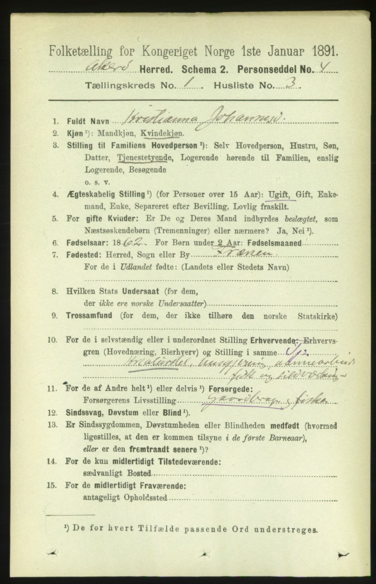 RA, 1891 census for 1545 Aukra, 1891, p. 114