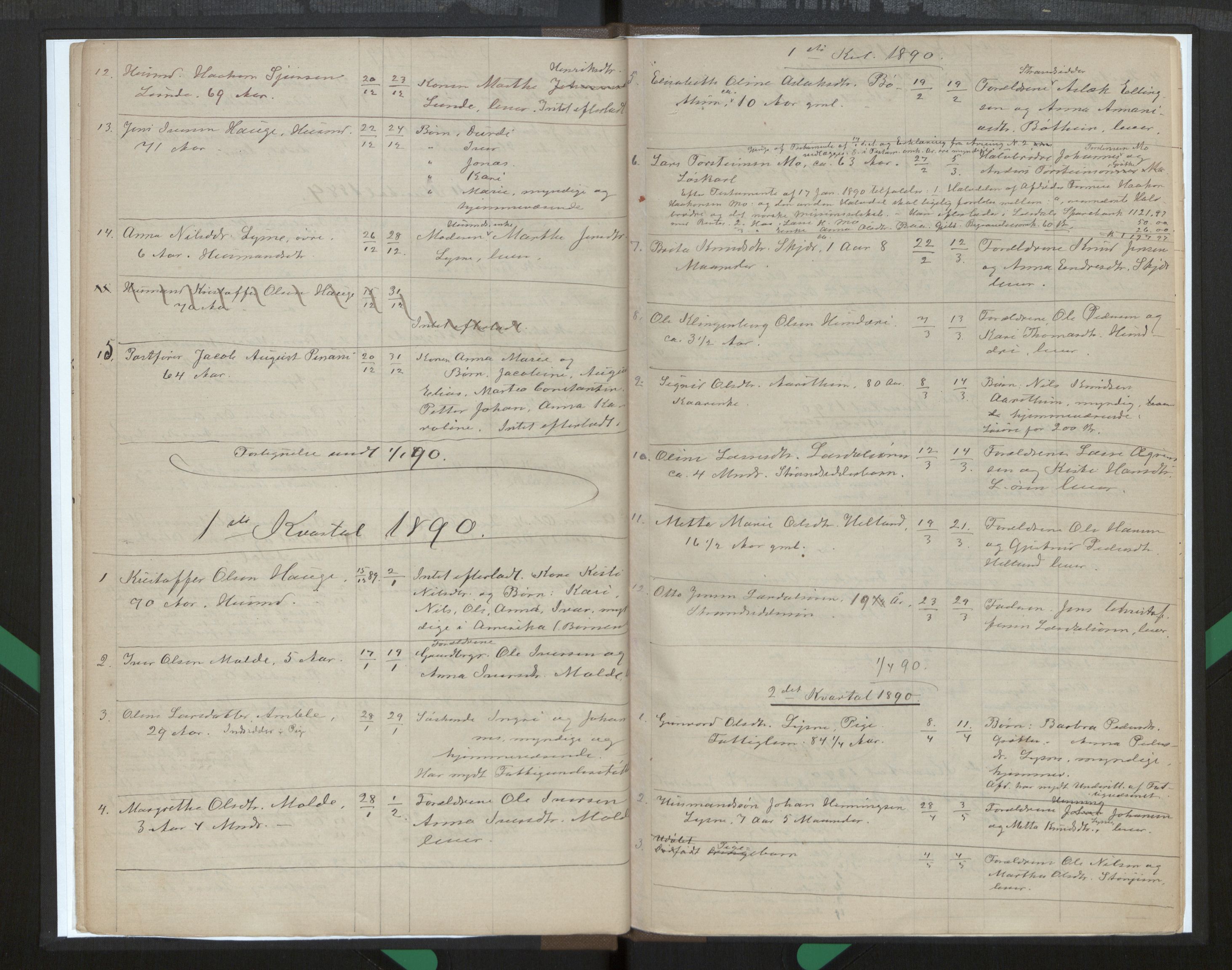 Lensmannen i Lærdal, AV/SAB-A-29401/0006/L0001a: Dødsfallprotokoll, 1884-1897