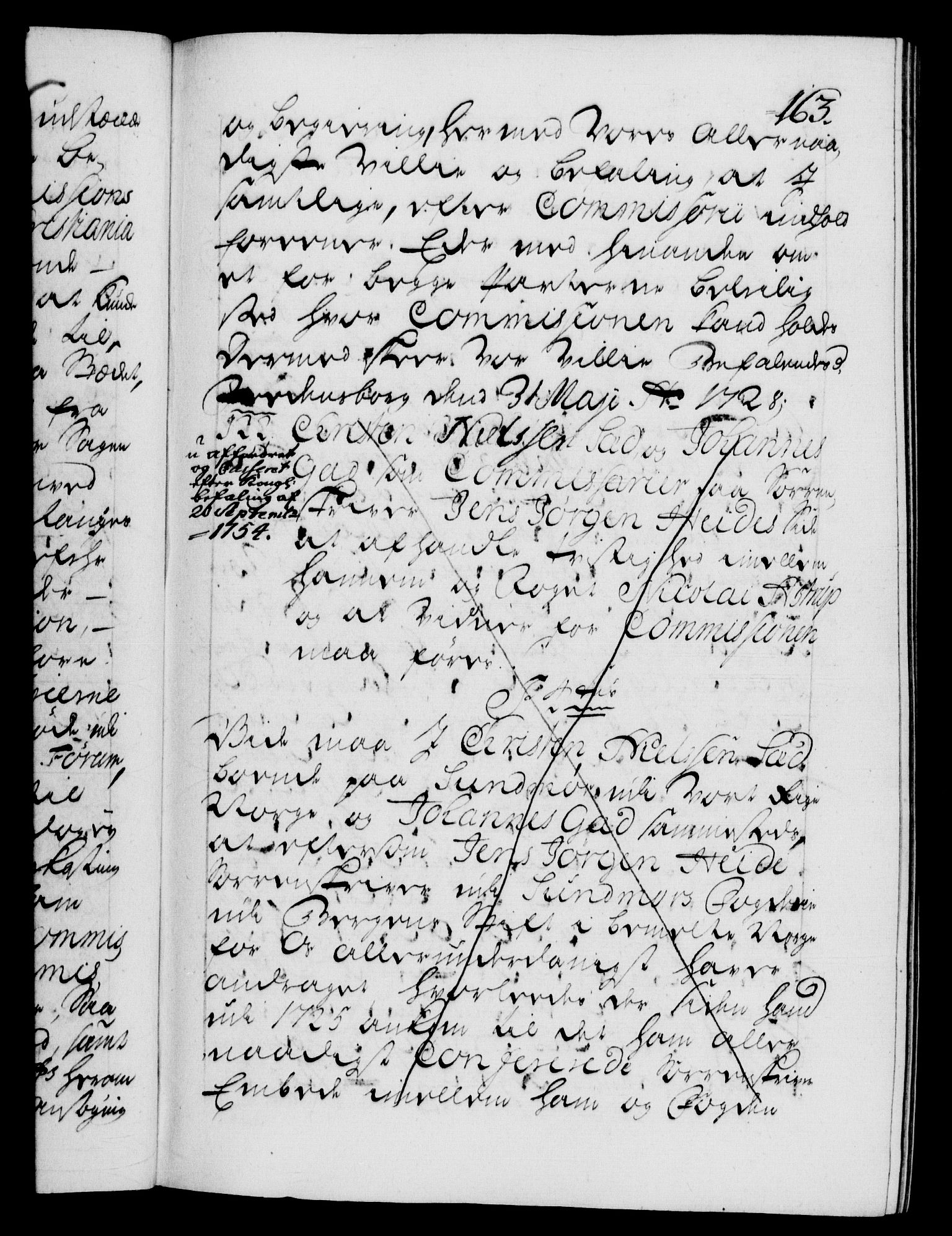 Danske Kanselli 1572-1799, AV/RA-EA-3023/F/Fc/Fca/Fcab/L0024: Norske tegnelser, 1728-1730, p. 163