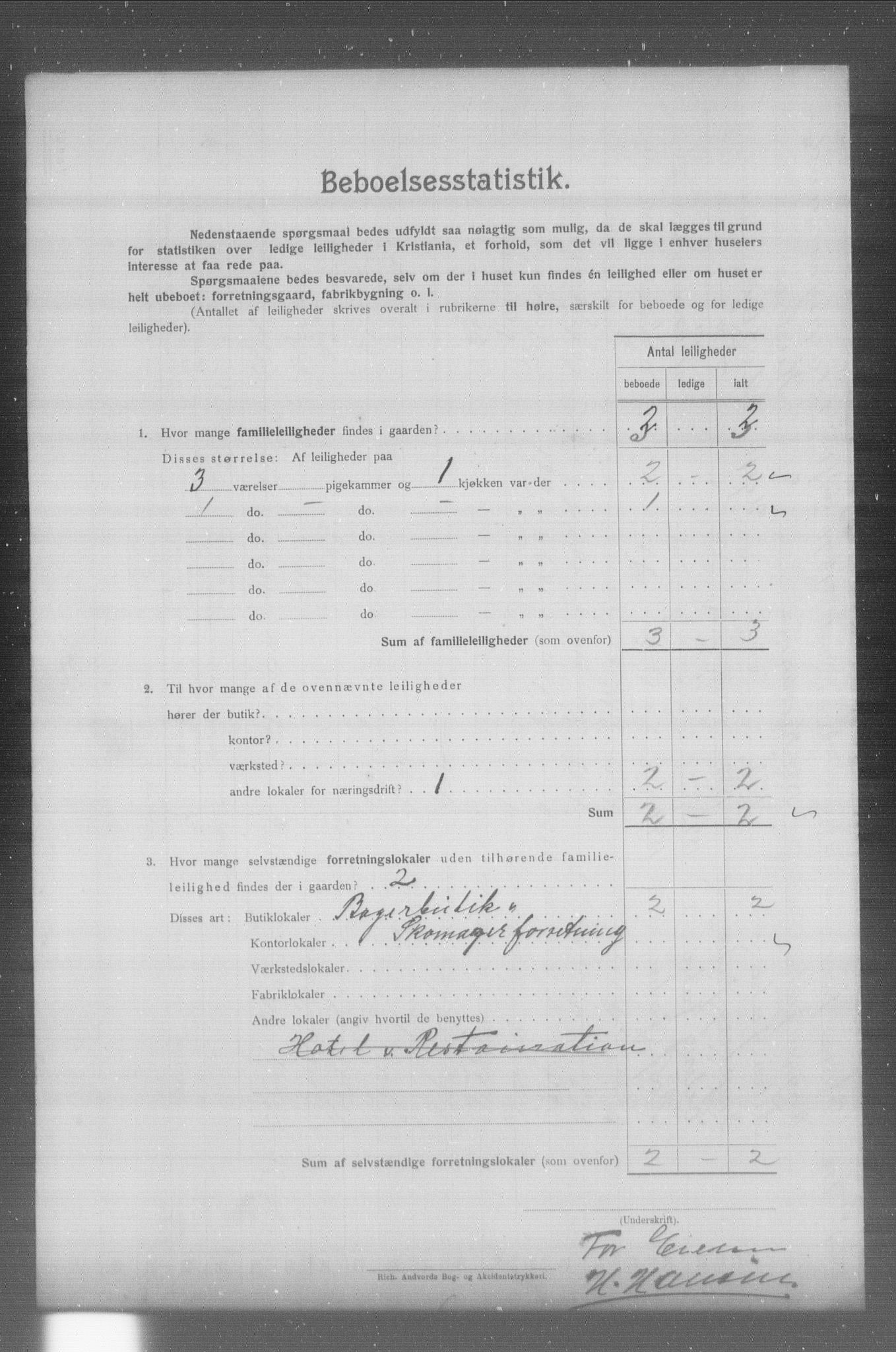 OBA, Municipal Census 1904 for Kristiania, 1904, p. 23322