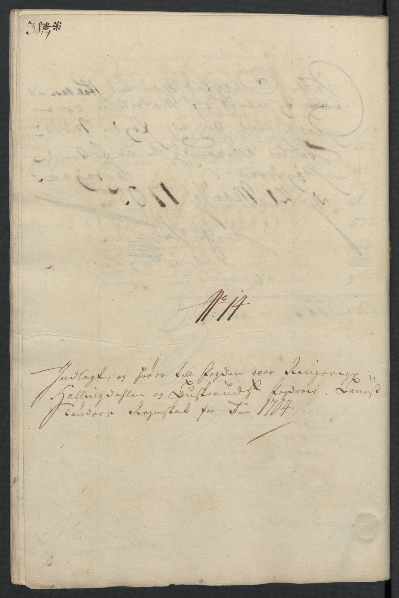 Rentekammeret inntil 1814, Reviderte regnskaper, Fogderegnskap, AV/RA-EA-4092/R22/L1463: Fogderegnskap Ringerike, Hallingdal og Buskerud, 1704, p. 283