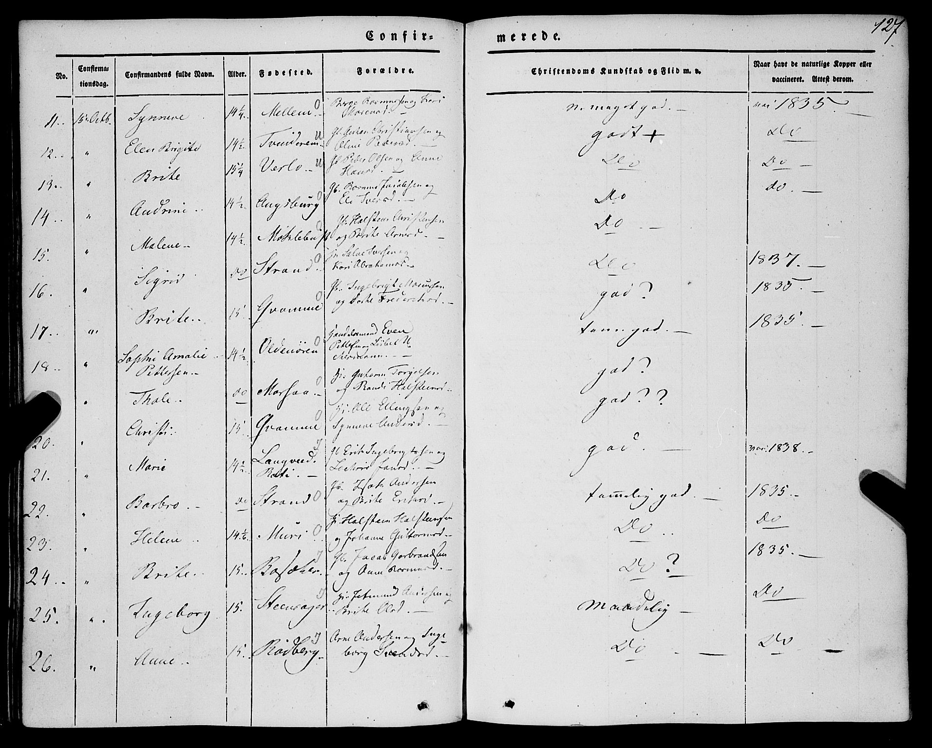 Innvik sokneprestembete, AV/SAB-A-80501: Parish register (official) no. A 5, 1847-1865, p. 127