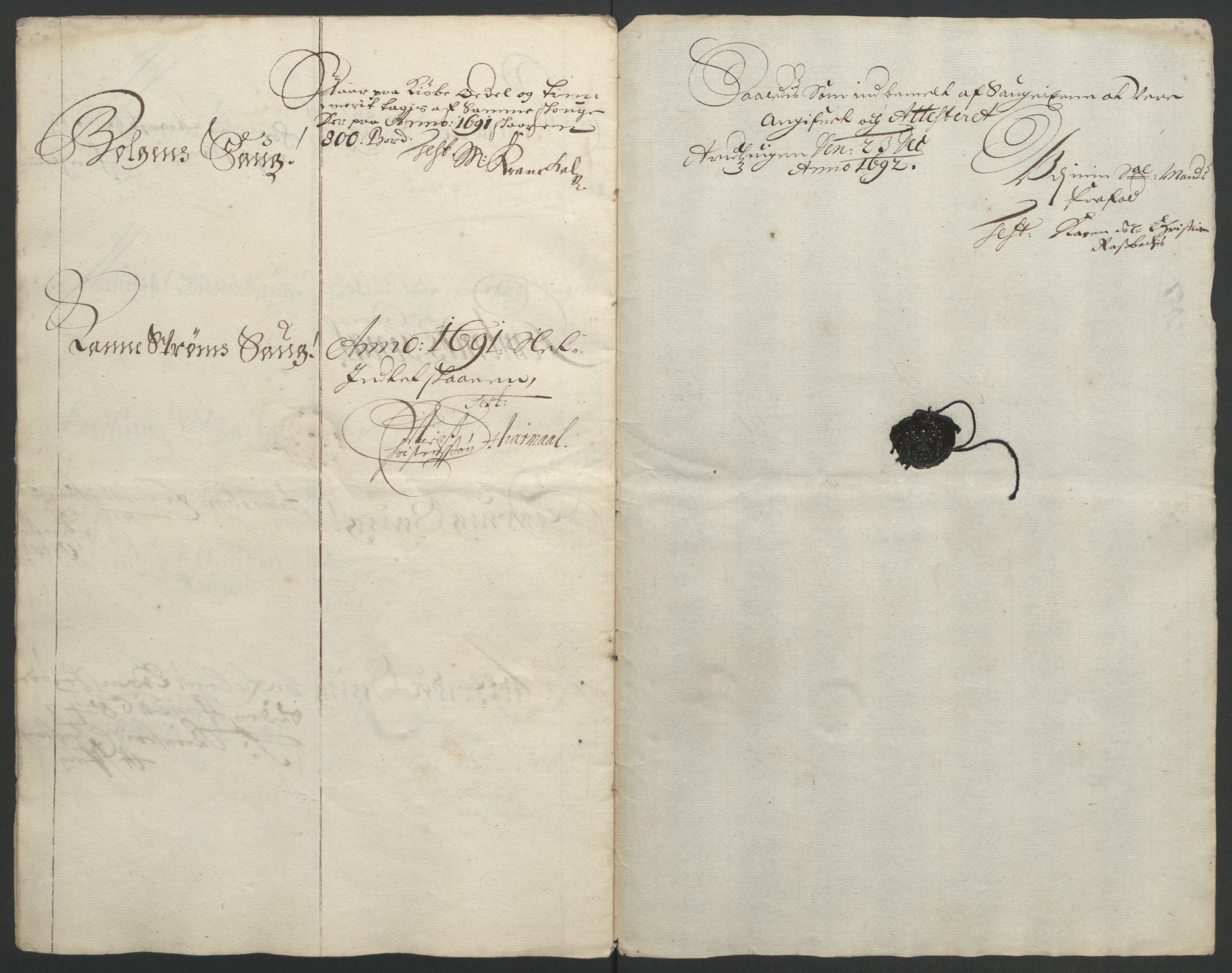 Rentekammeret inntil 1814, Reviderte regnskaper, Fogderegnskap, RA/EA-4092/R56/L3734: Fogderegnskap Nordmøre, 1690-1691, p. 292