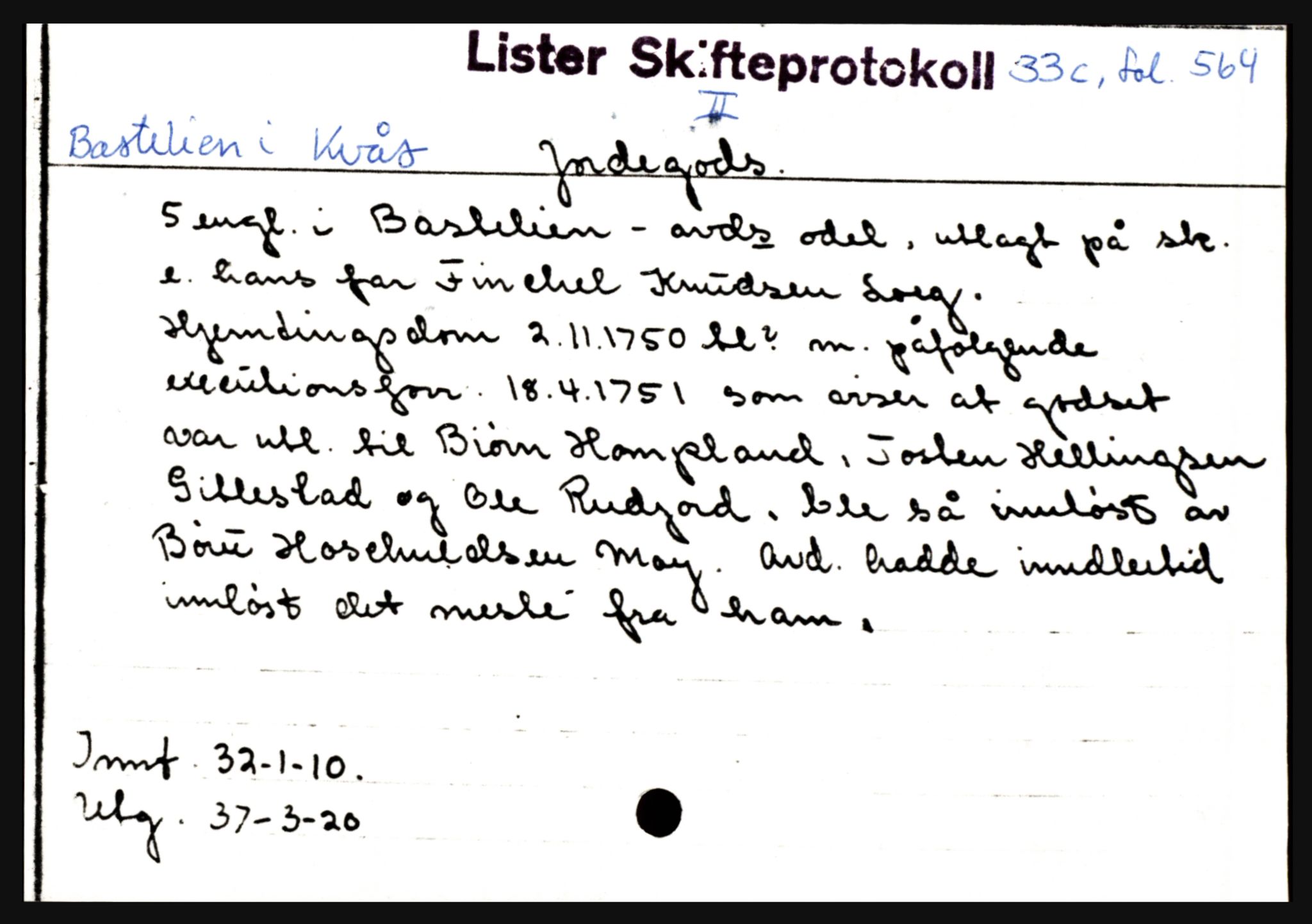 Lister sorenskriveri, AV/SAK-1221-0003/H, p. 1069