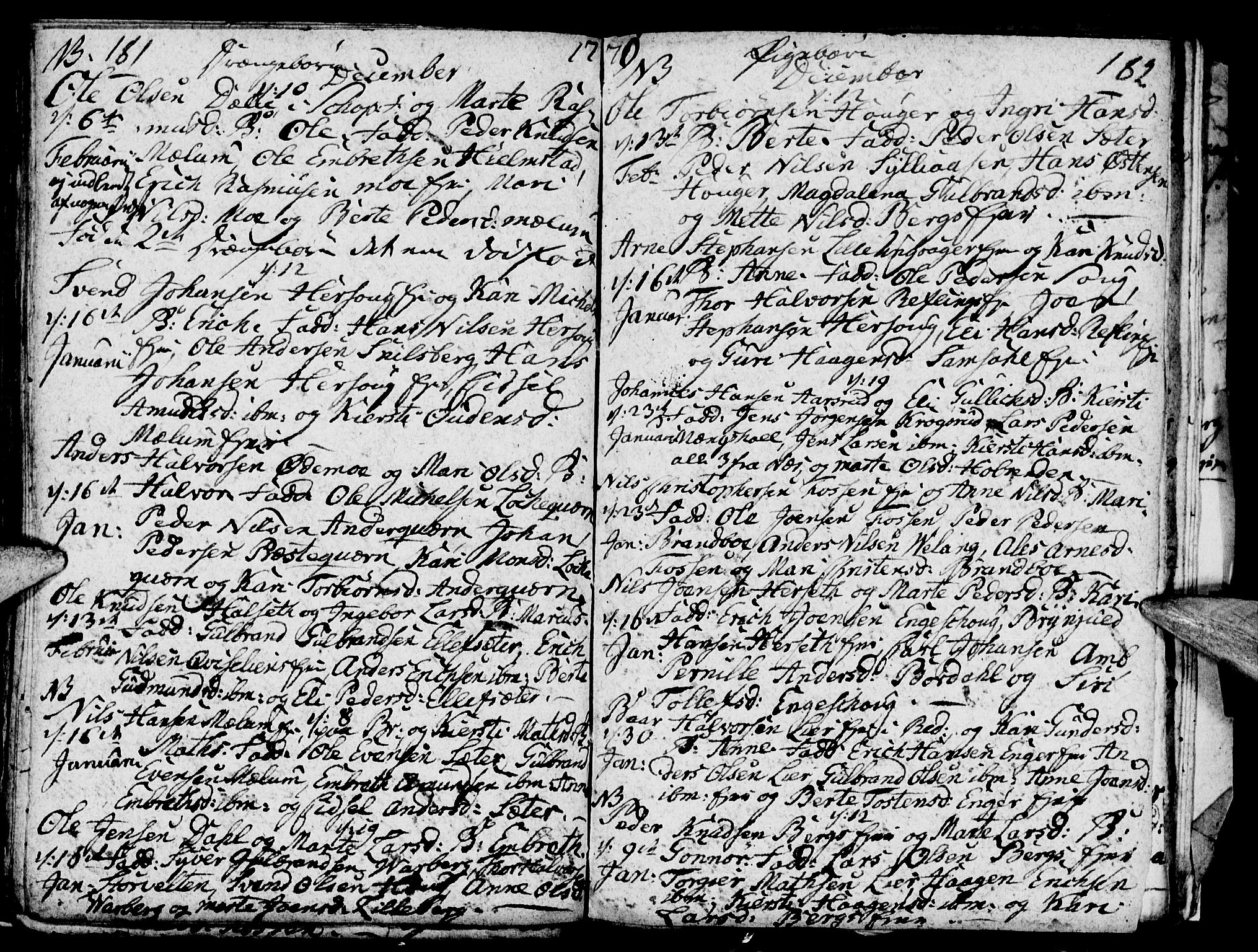 Ringsaker prestekontor, SAH/PREST-014/I/Ia/L0005/0002: Parish register draft no. 1B, 1775-1779, p. 181-182