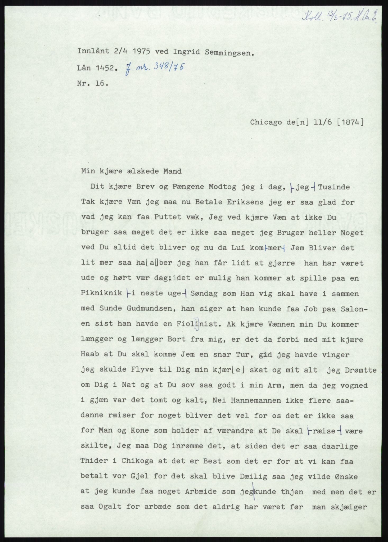 Samlinger til kildeutgivelse, Amerikabrevene, AV/RA-EA-4057/F/L0008: Innlån fra Hedmark: Gamkind - Semmingsen, 1838-1914, p. 191