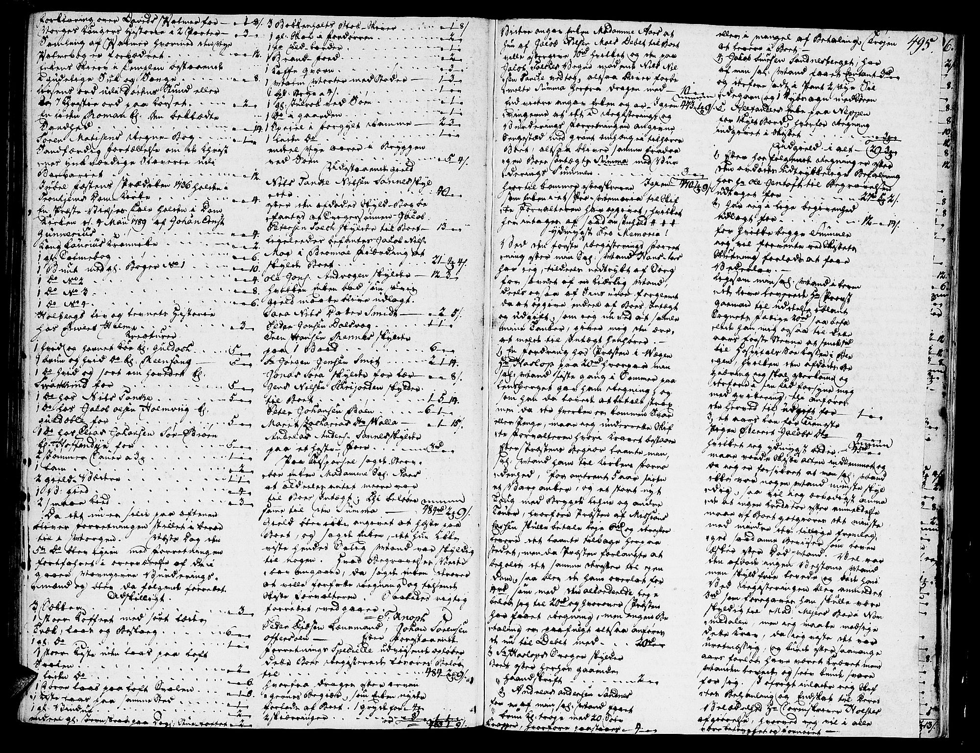 Helgeland sorenskriveri, AV/SAT-A-0004/3/3A/L0069: Skifteprotokoll 17B, 1792-1793, p. 494b-495a