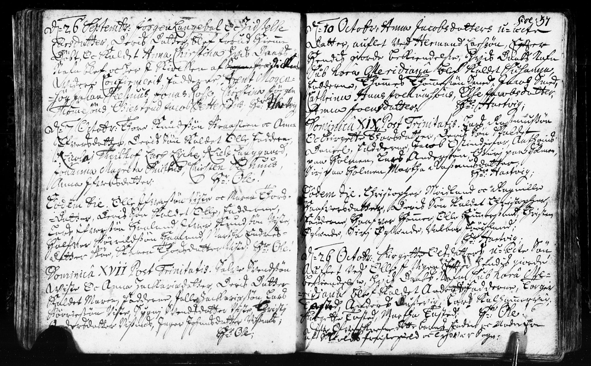 Domkirken sokneprestkontor, AV/SAST-A-101812/001/30/30BB/L0002: Parish register (copy) no. B 2, 1714-1733, p. 37