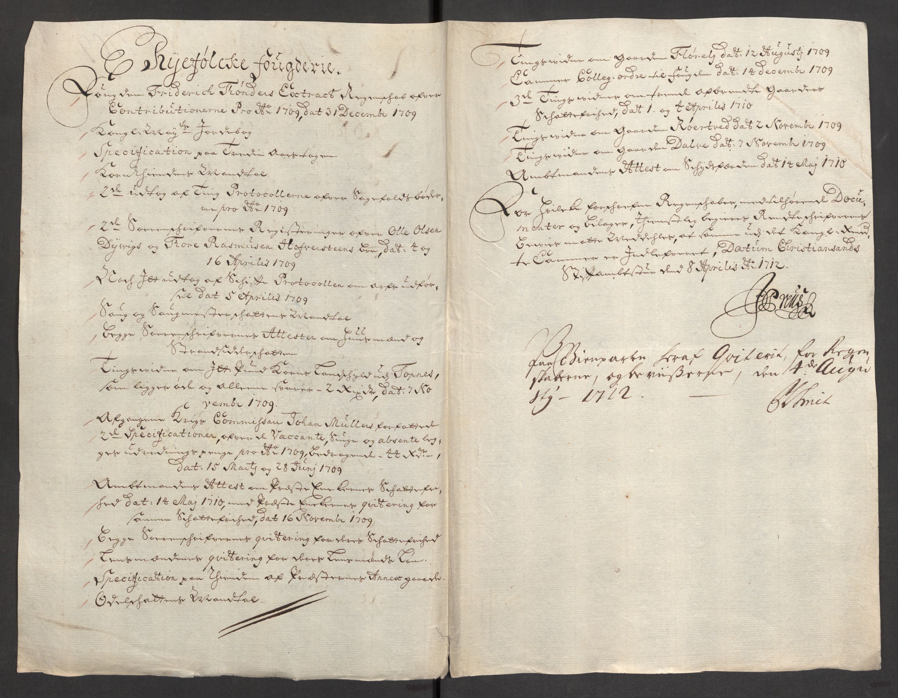 Rentekammeret inntil 1814, Reviderte regnskaper, Fogderegnskap, RA/EA-4092/R46/L2734: Fogderegnskap Jæren og Dalane, 1709-1710, p. 24
