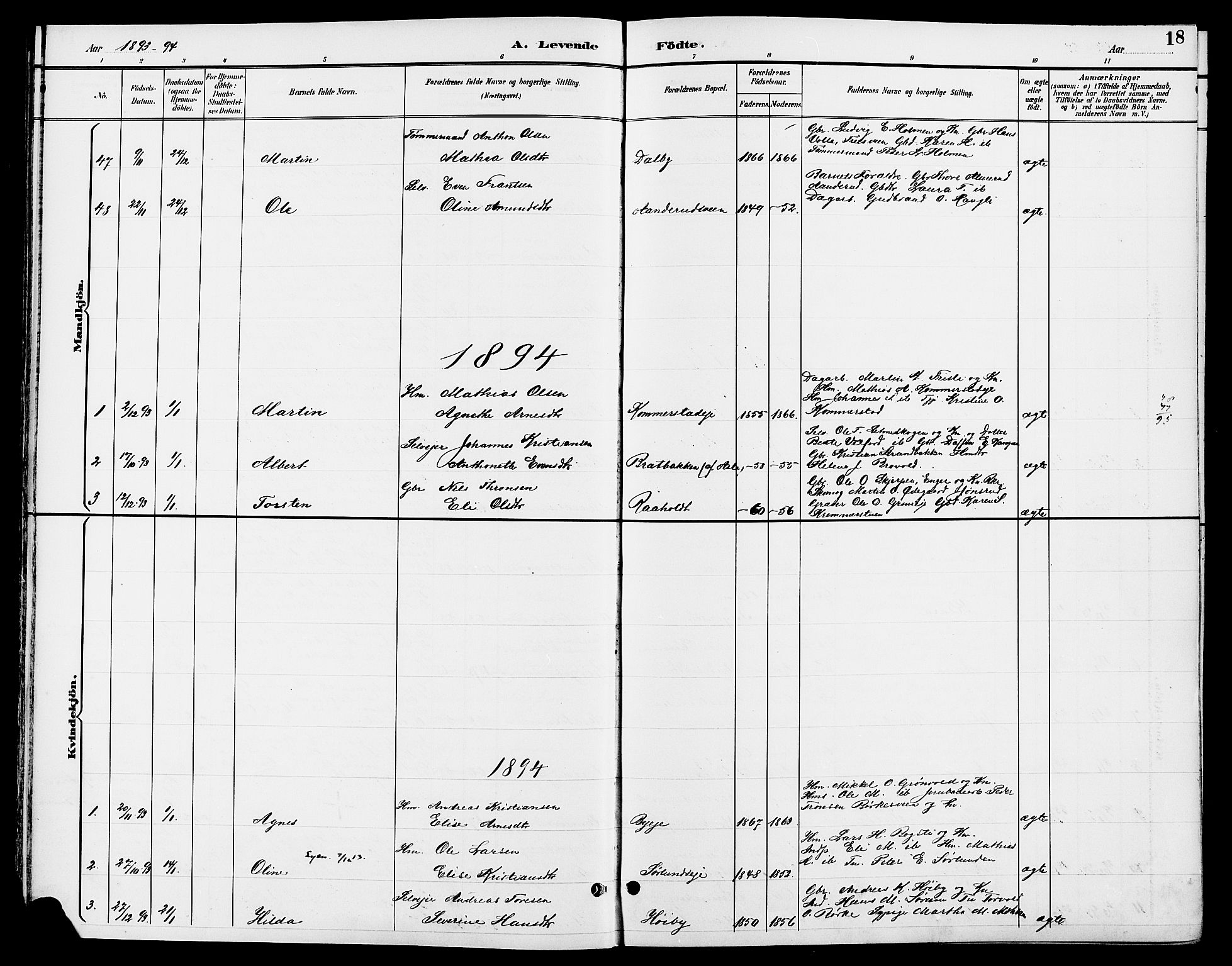 Ringsaker prestekontor, AV/SAH-PREST-014/L/La/L0014: Parish register (copy) no. 14, 1891-1904, p. 18