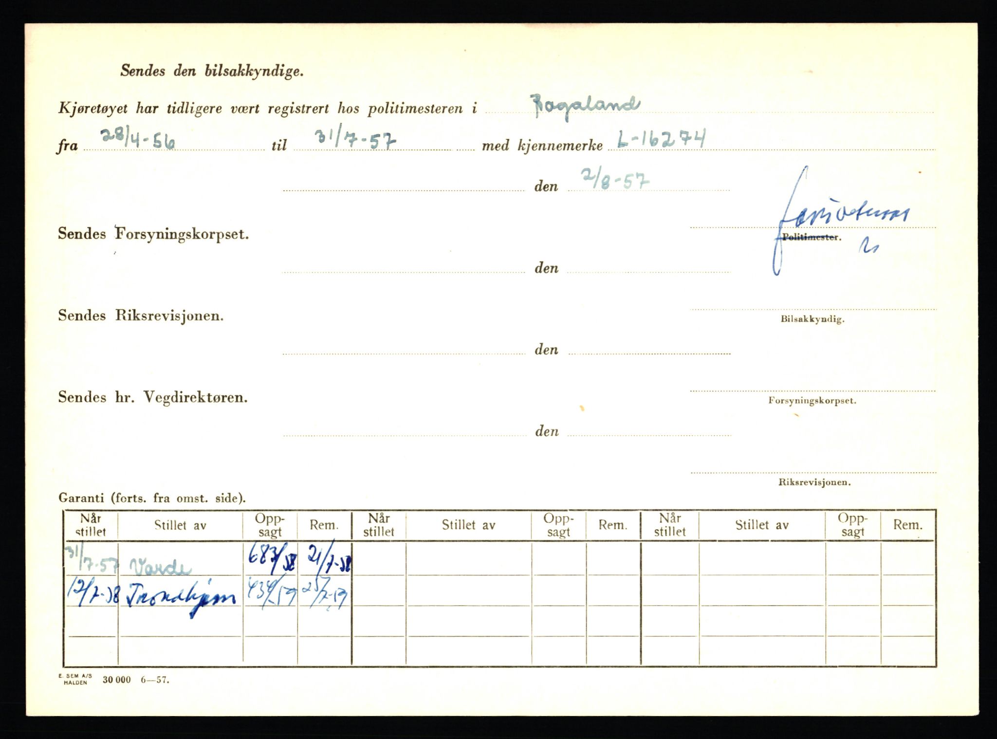 Stavanger trafikkstasjon, AV/SAST-A-101942/0/F/L0006: L-1700 - L-2149, 1930-1971, p. 1152