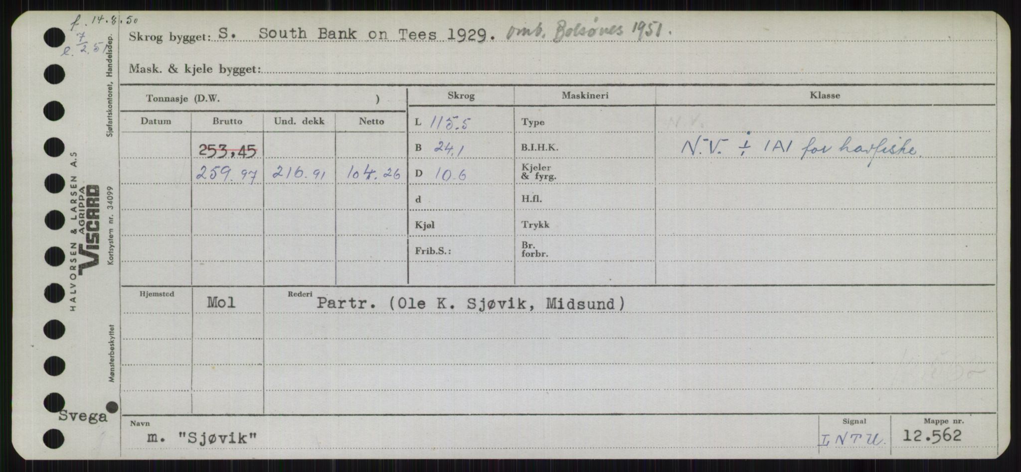 Sjøfartsdirektoratet med forløpere, Skipsmålingen, RA/S-1627/H/Hb/L0004: Fartøy, O-S, p. 351