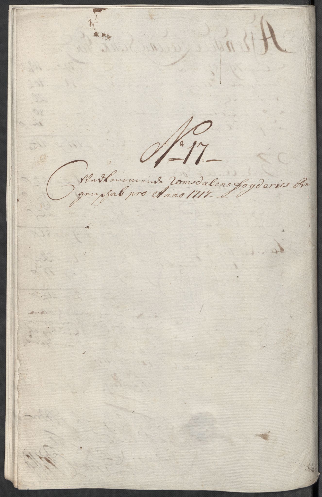 Rentekammeret inntil 1814, Reviderte regnskaper, Fogderegnskap, RA/EA-4092/R55/L3664: Fogderegnskap Romsdal, 1717, p. 157