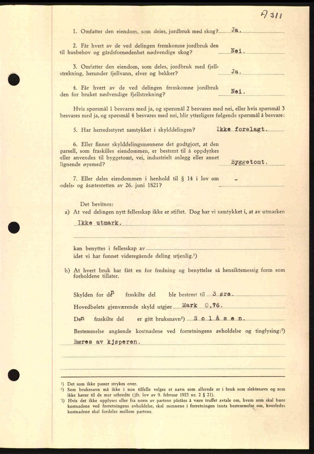 Nordmøre sorenskriveri, AV/SAT-A-4132/1/2/2Ca: Mortgage book no. A93, 1942-1942, Diary no: : 1887/1942