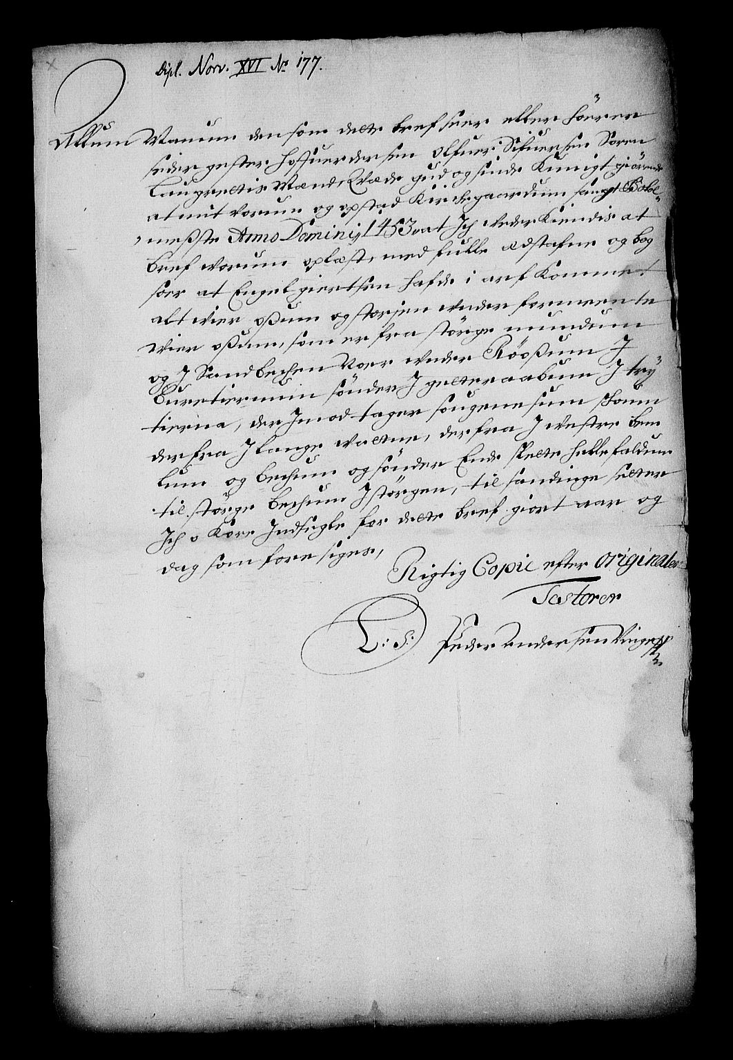 Stattholderembetet 1572-1771, RA/EA-2870/Af/L0002: Avskrifter av vedlegg til originale supplikker, nummerert i samsvar med supplikkbøkene, 1687-1689, p. 177