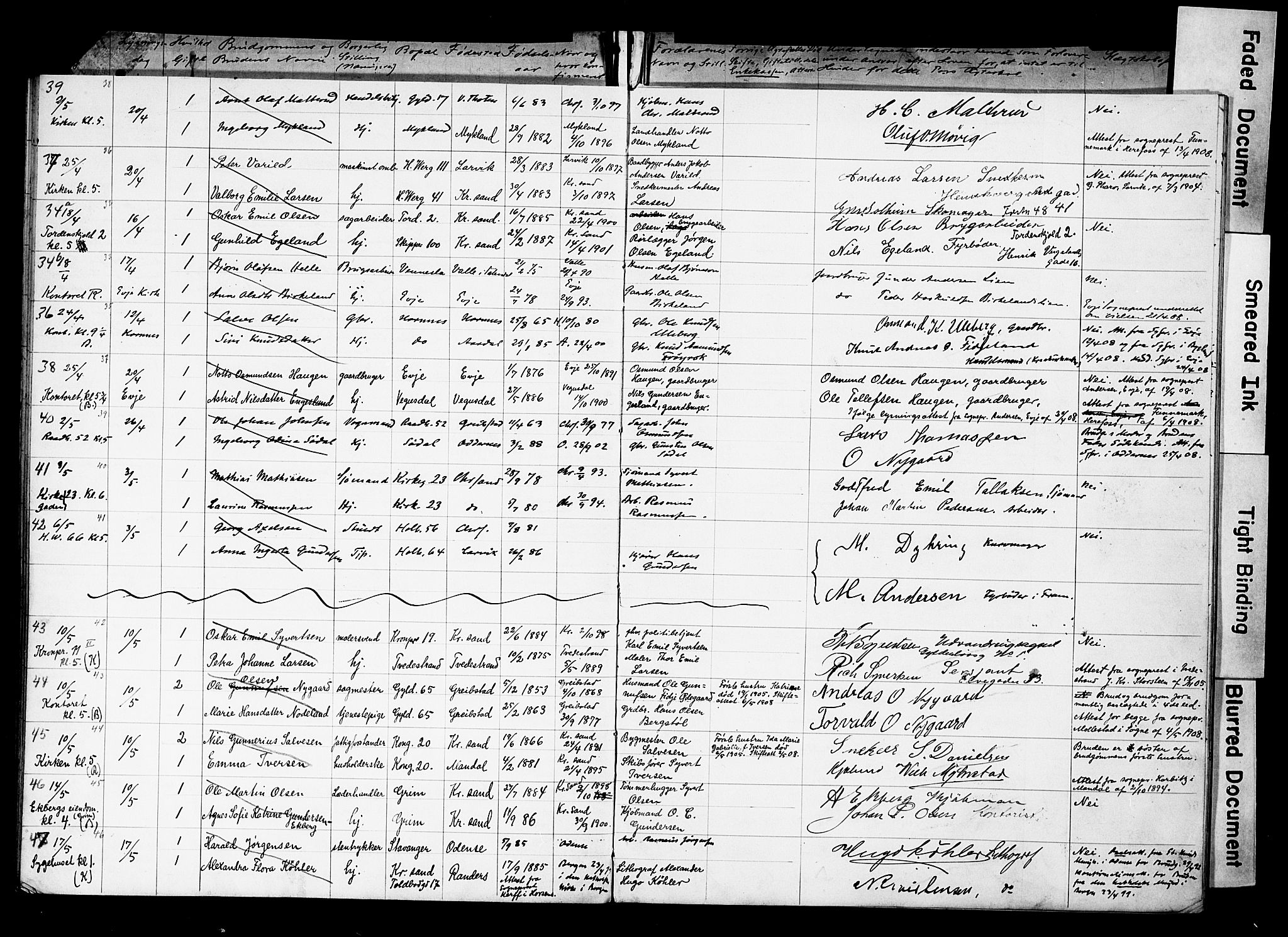 Kristiansand domprosti, AV/SAK-1112-0006/J/Je/L0003: Banns register no. A VI 19, 1903-1911, p. 33