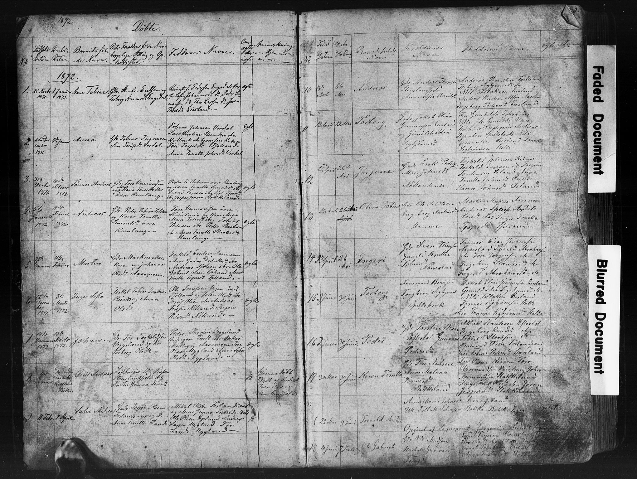 Fjotland sokneprestkontor, SAK/1111-0010/F/Fb/L0003: Parish register (copy) no. B 3, 1872-1924, p. 2