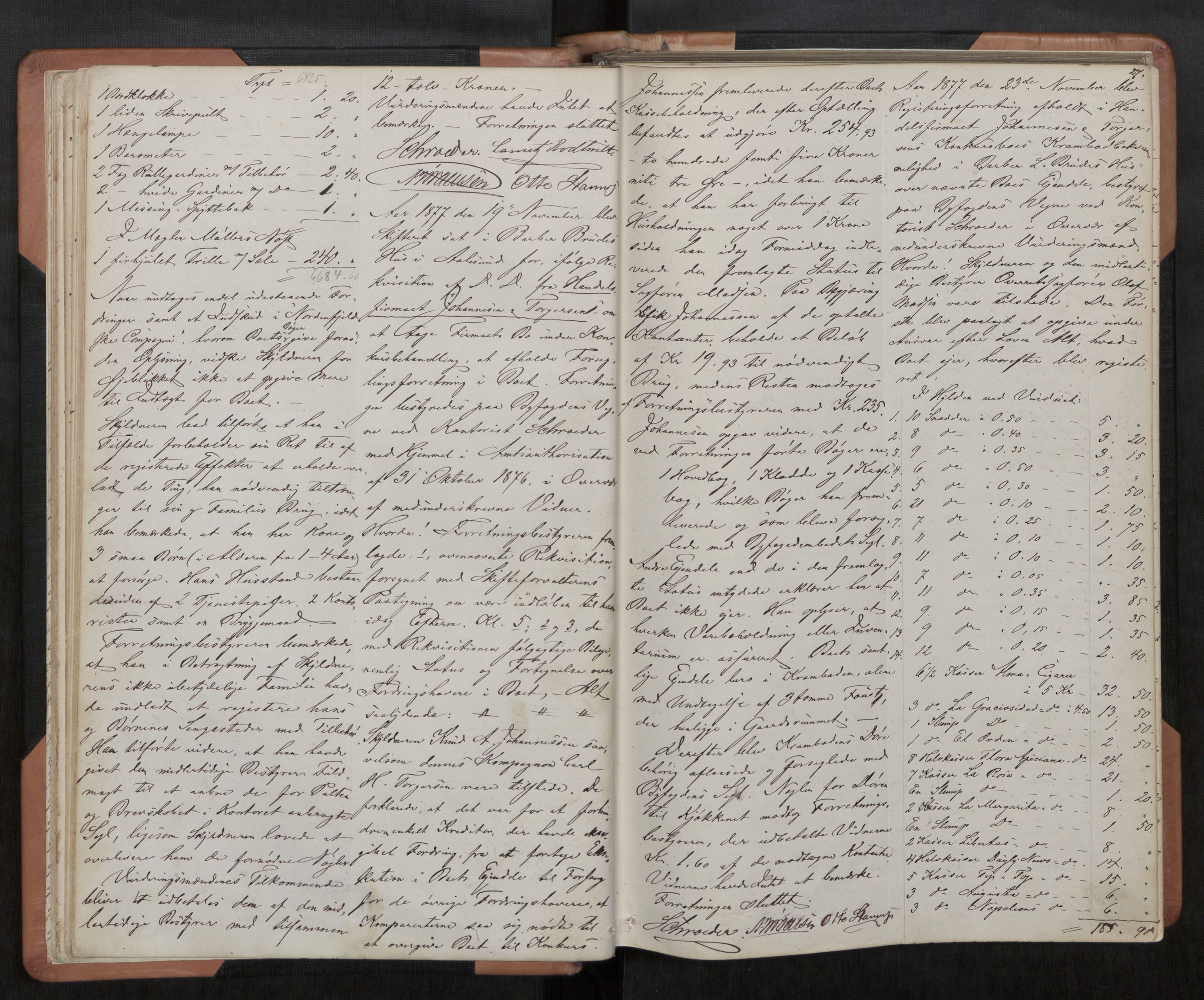 Ålesund byfogd, AV/SAT-A-4384/0001/03/03C/L0003: Registreringsprotokoll, 1876-1892, p. 27