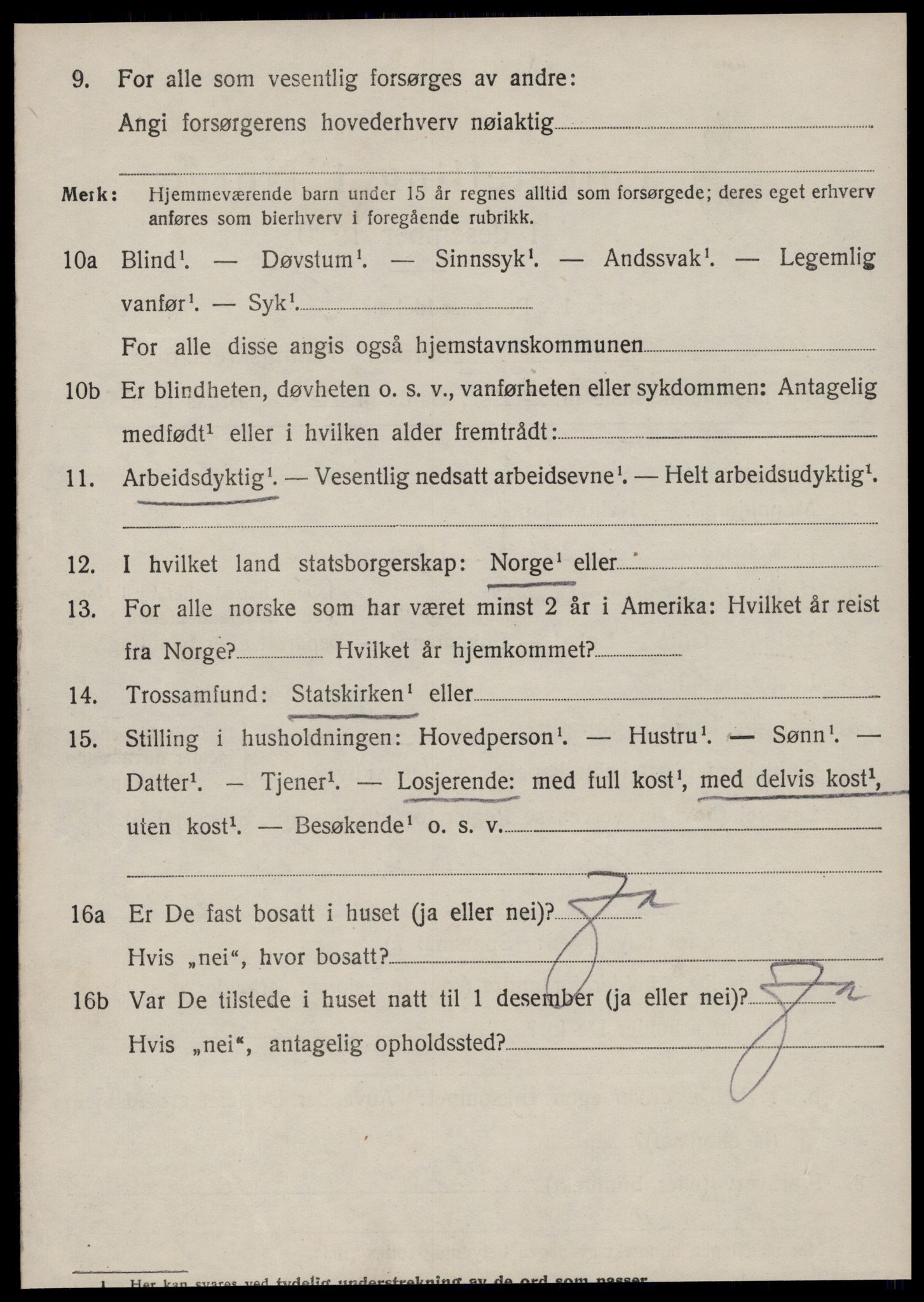 SAT, 1920 census for Vanylven, 1920, p. 1828