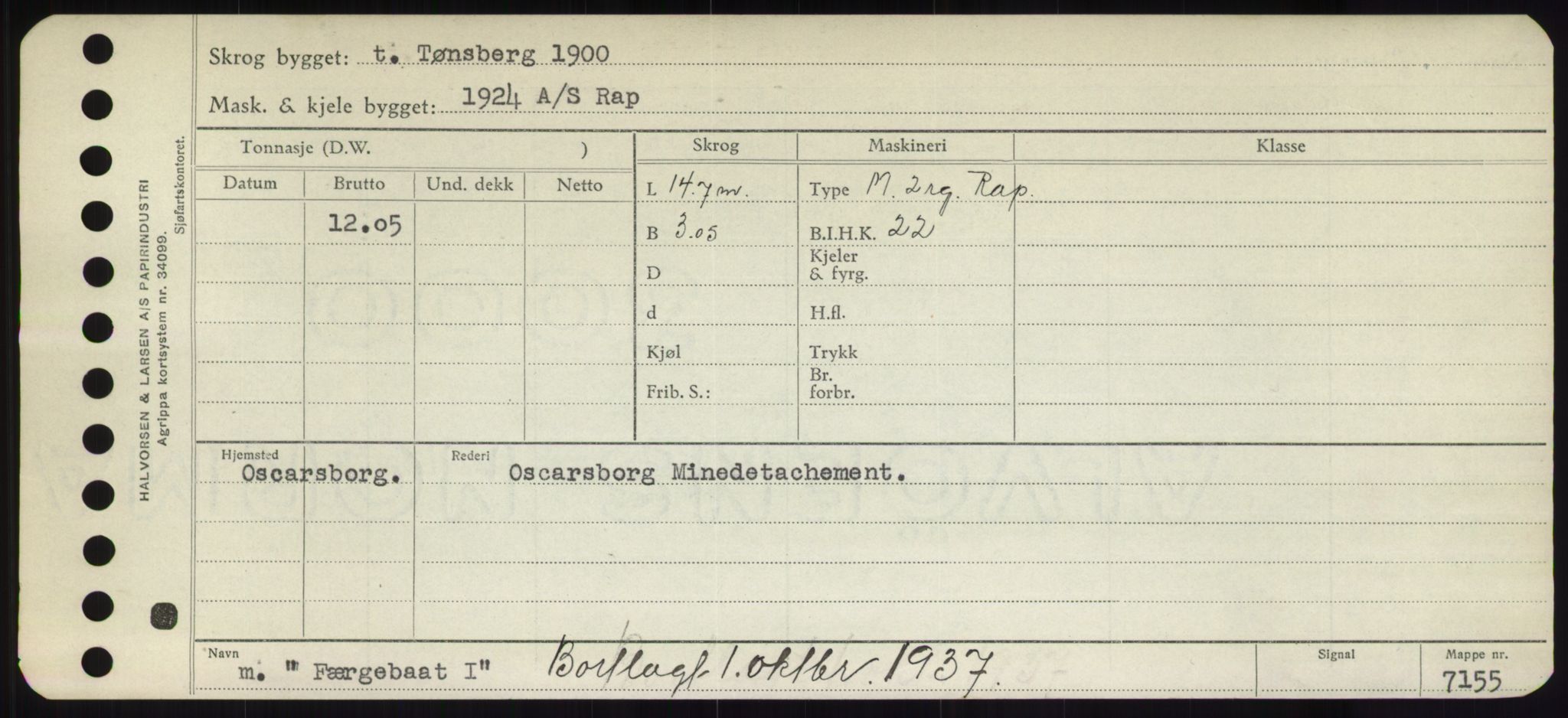 Sjøfartsdirektoratet med forløpere, Skipsmålingen, AV/RA-S-1627/H/Hd/L0011: Fartøy, Fla-Får, p. 635