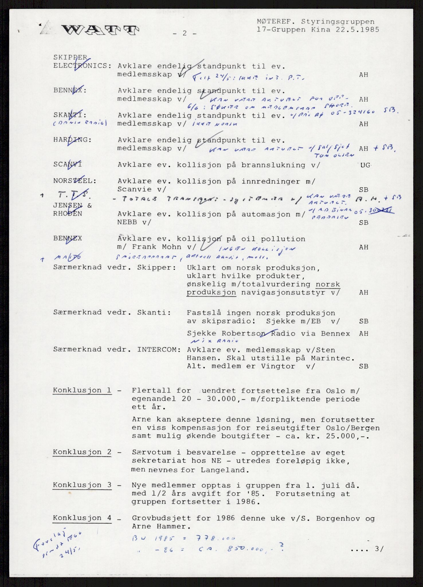"17-Gruppen Kina", AV/RA-PA-1688/A/L0001: Møtereferater, 1979-1986, p. 211
