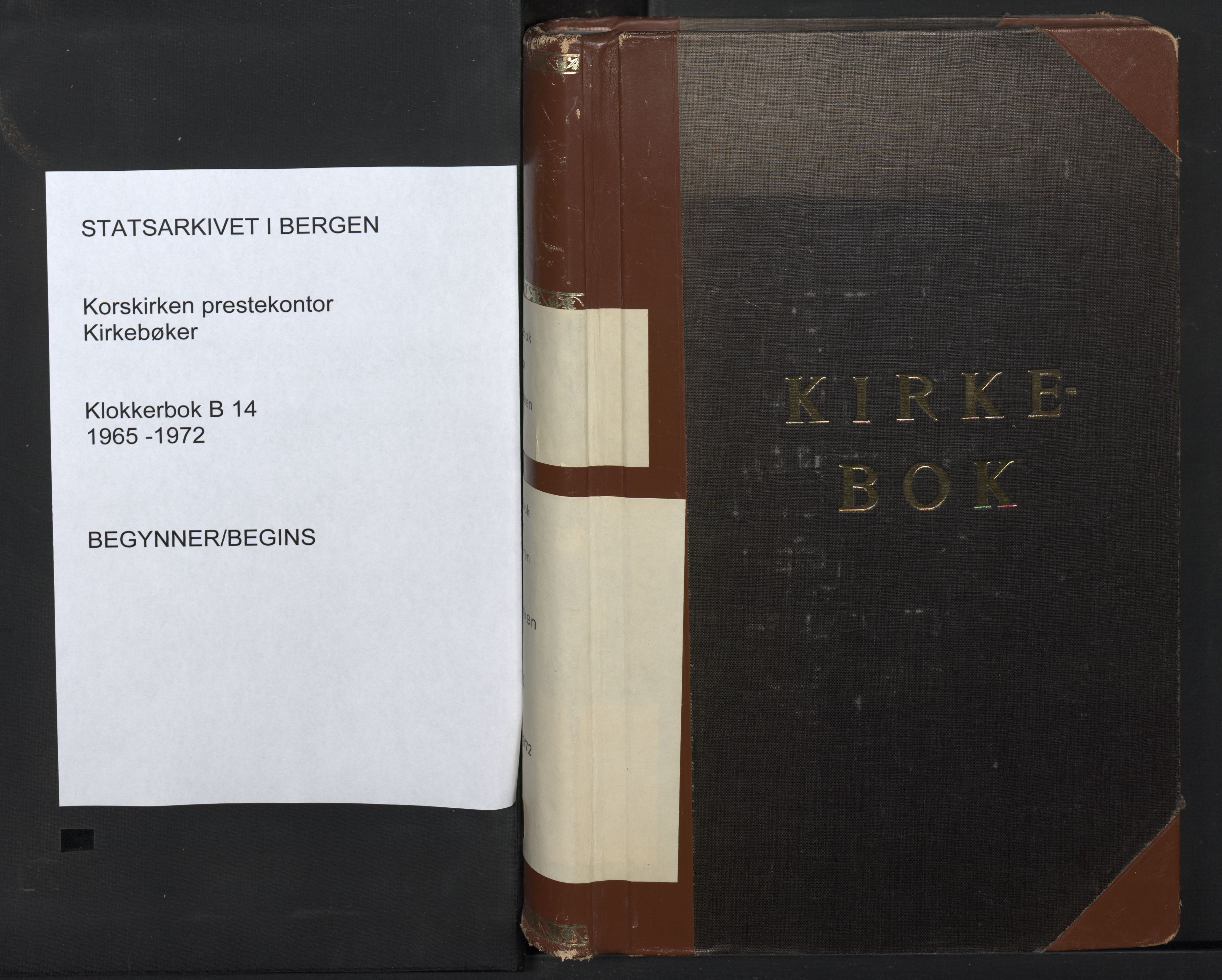 Korskirken sokneprestembete, SAB/A-76101/H/Hab: Parish register (copy) no. B 14, 1965-1972