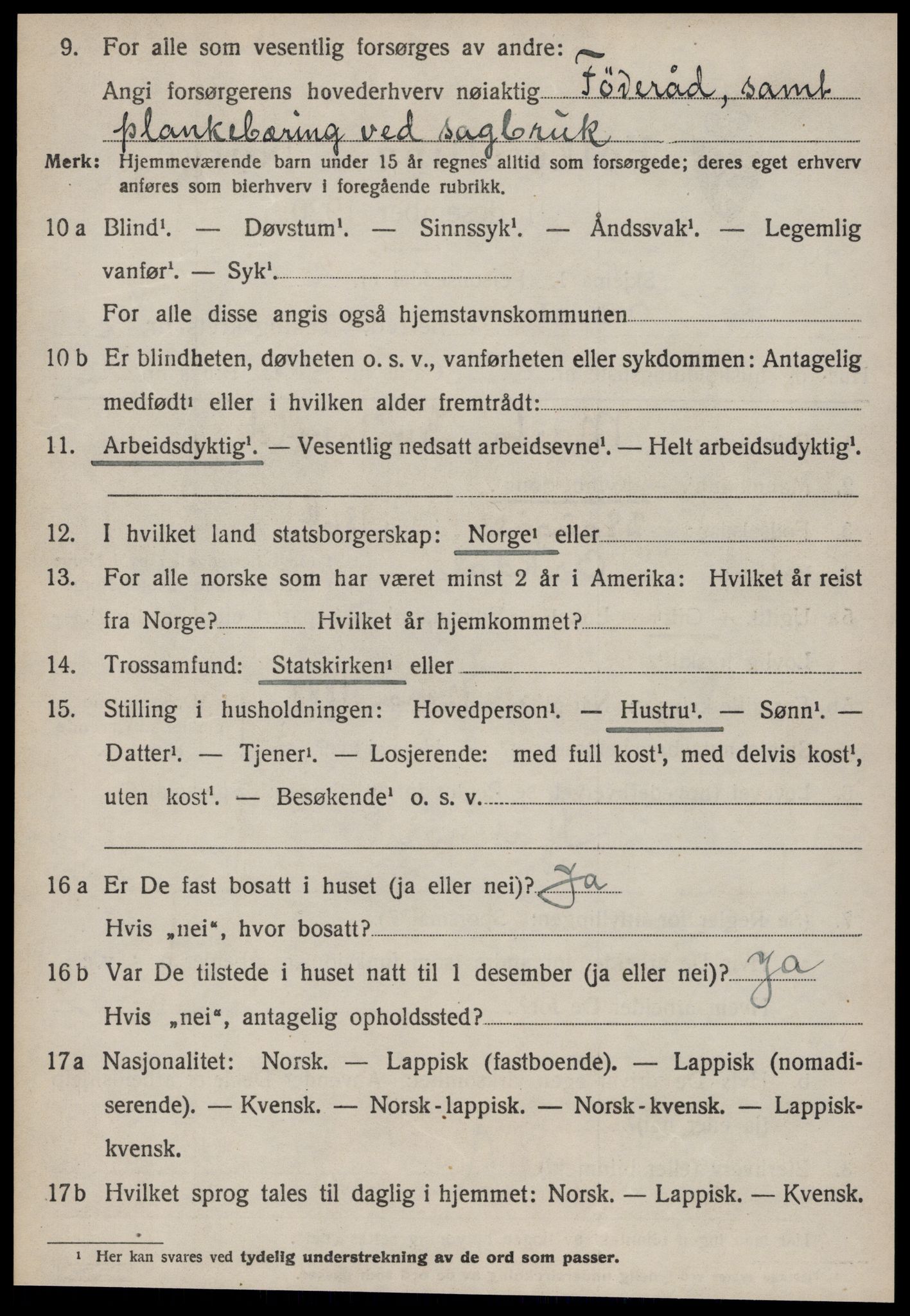 SAT, 1920 census for Orkdal, 1920, p. 3899