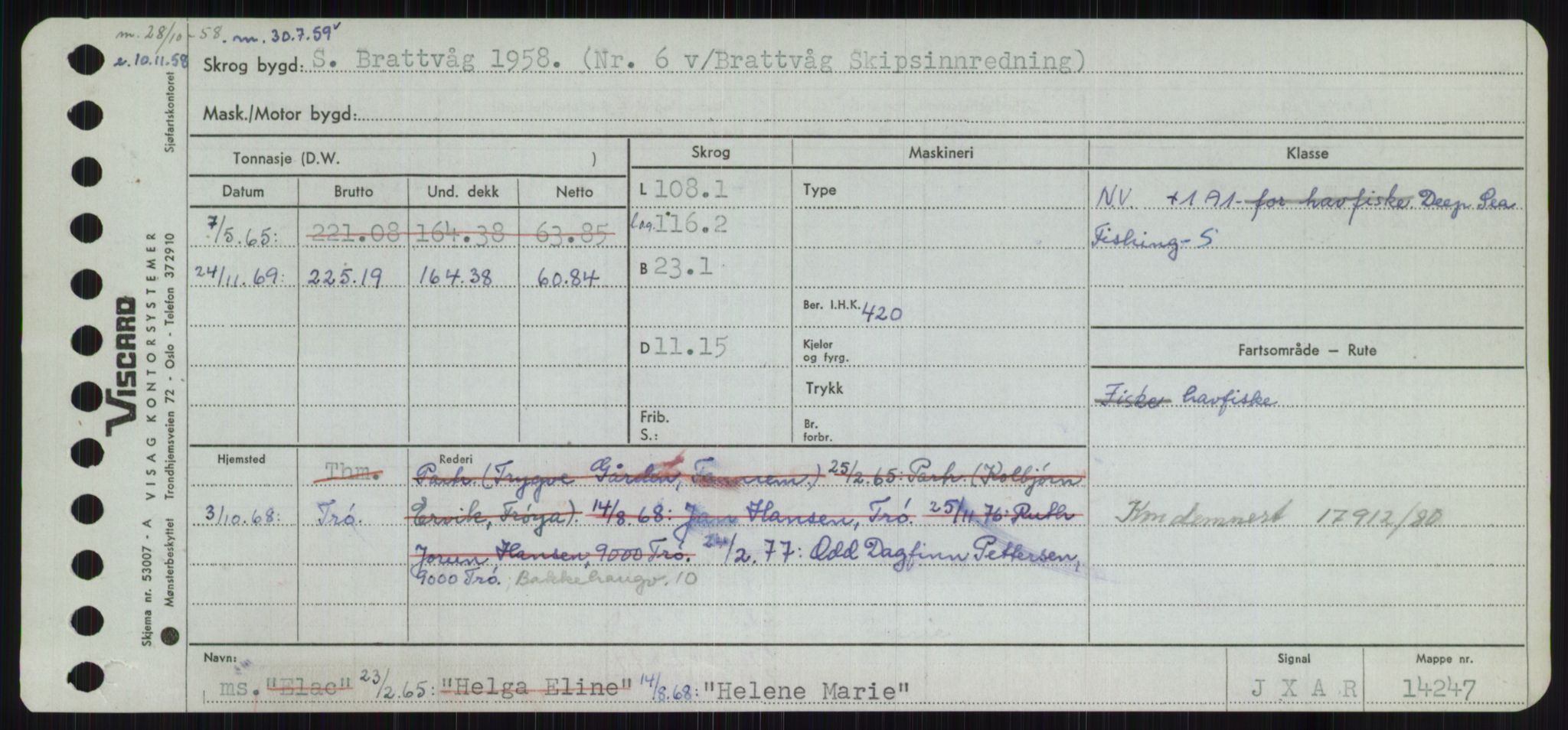 Sjøfartsdirektoratet med forløpere, Skipsmålingen, AV/RA-S-1627/H/Ha/L0002/0002: Fartøy, Eik-Hill / Fartøy, G-Hill, p. 783