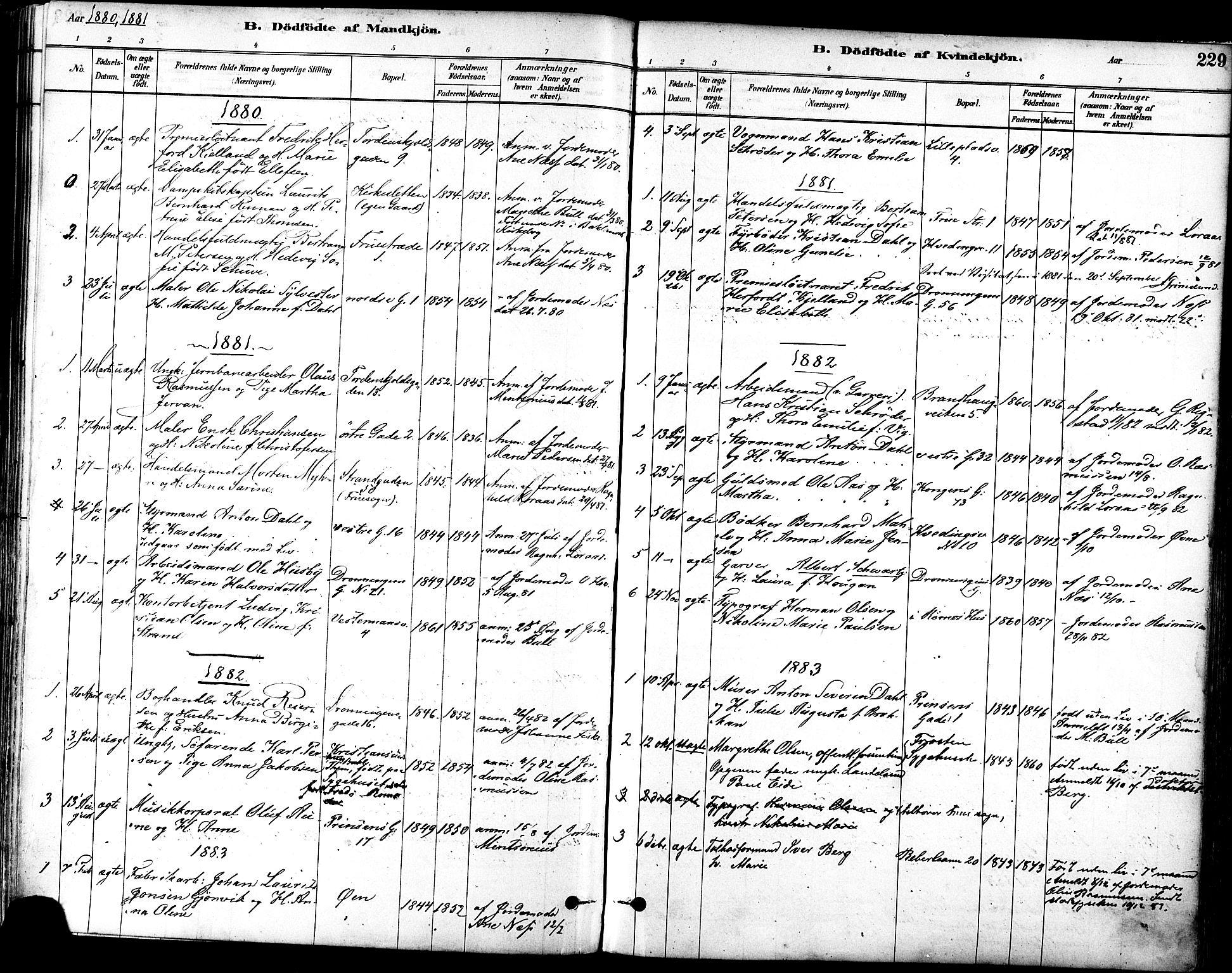 Ministerialprotokoller, klokkerbøker og fødselsregistre - Sør-Trøndelag, AV/SAT-A-1456/601/L0057: Parish register (official) no. 601A25, 1877-1891, p. 229