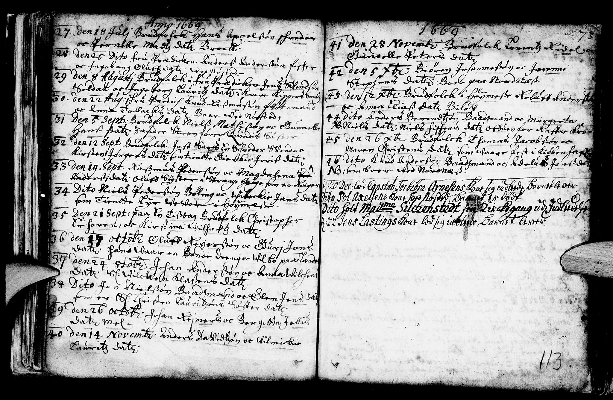 Nykirken Sokneprestembete, SAB/A-77101/H/Haa/L0001: Parish register (official) no. A 1, 1668-1820, p. 113