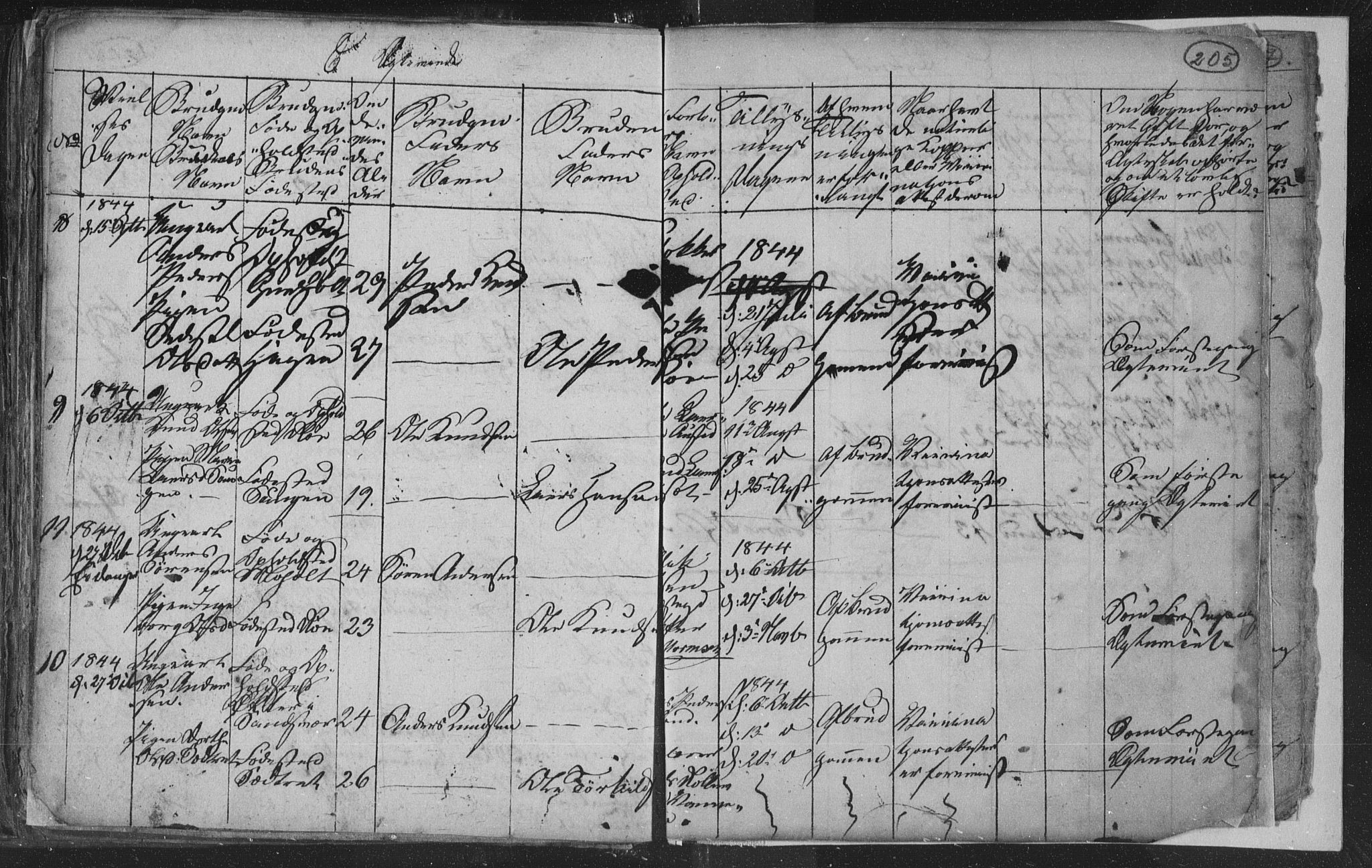 Siljan kirkebøker, AV/SAKO-A-300/G/Ga/L0001: Parish register (copy) no. 1, 1827-1847, p. 205