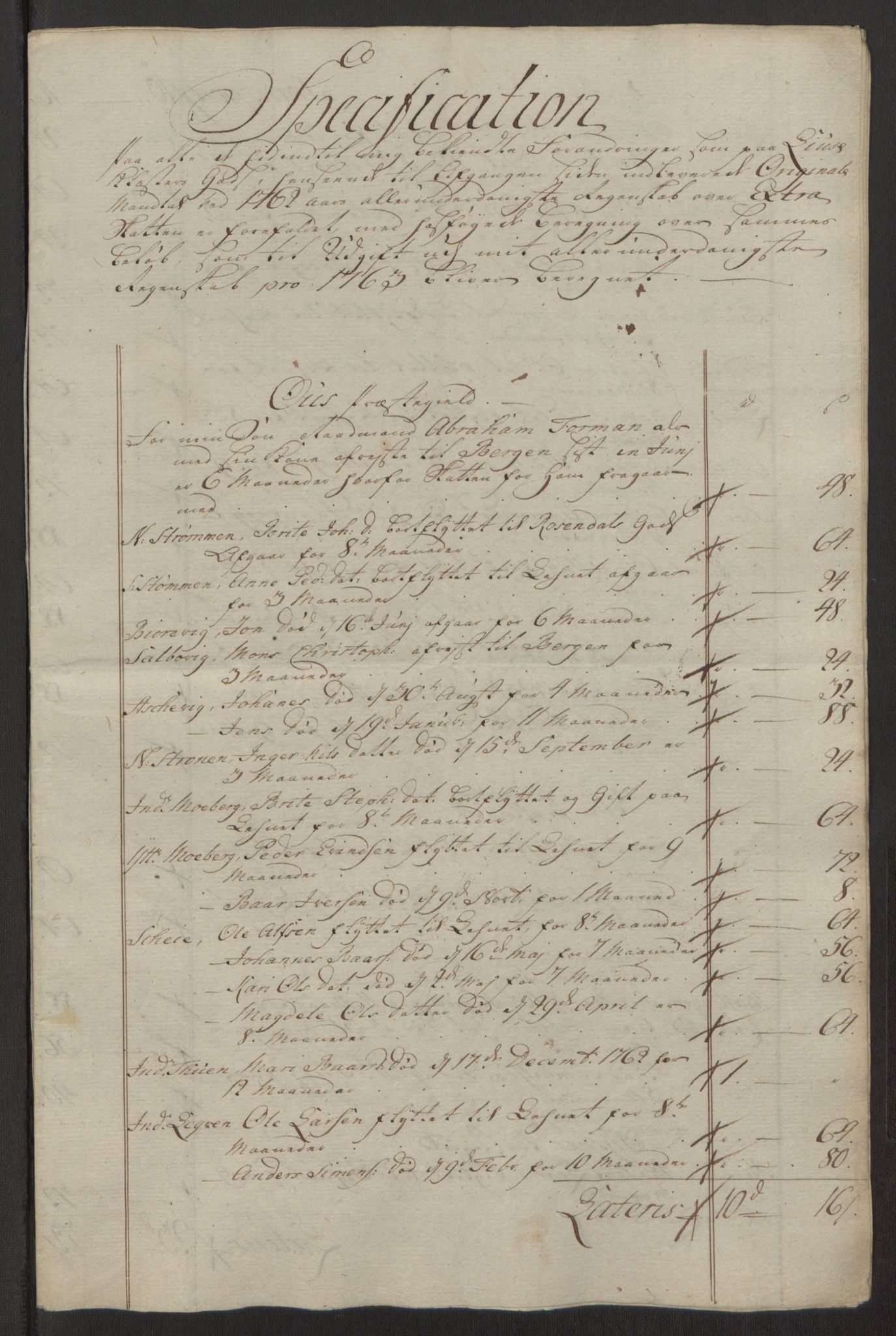 Rentekammeret inntil 1814, Reviderte regnskaper, Fogderegnskap, AV/RA-EA-4092/R50/L3180: Ekstraskatten Lyse kloster, 1762-1783, p. 65