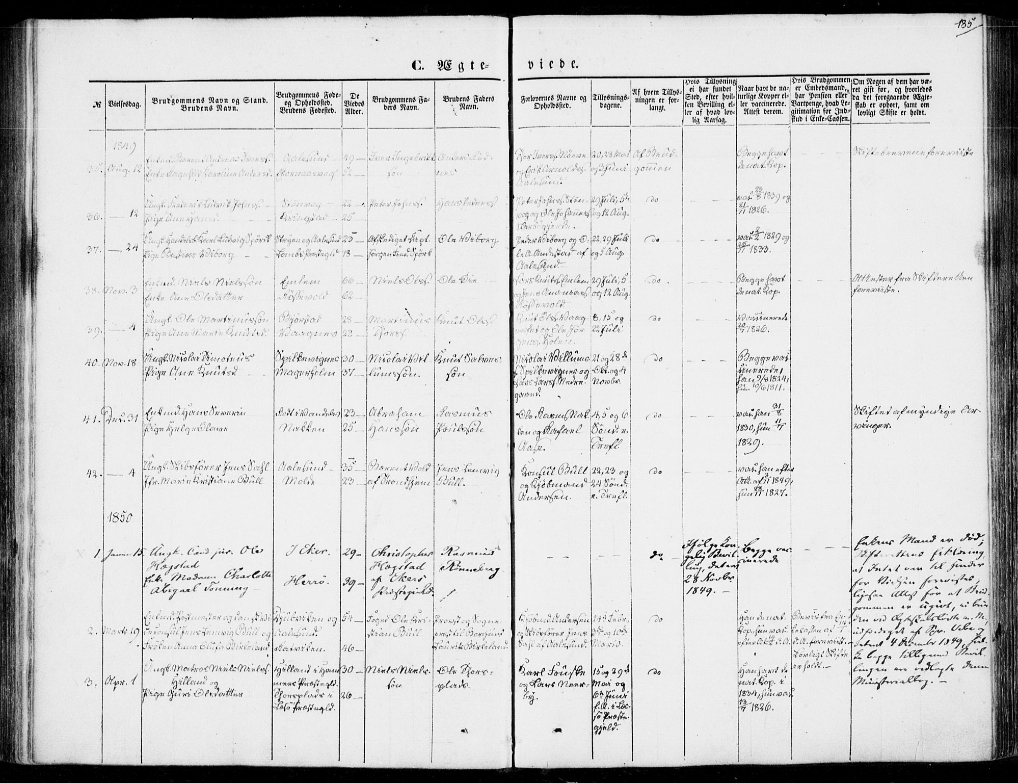 Ministerialprotokoller, klokkerbøker og fødselsregistre - Møre og Romsdal, AV/SAT-A-1454/528/L0397: Parish register (official) no. 528A08, 1848-1858, p. 185