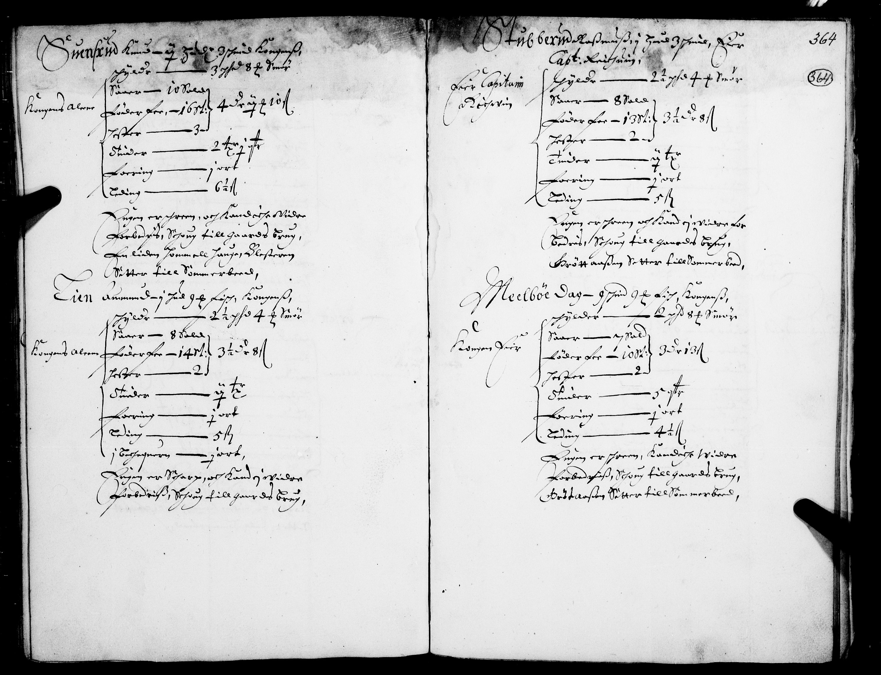 Rentekammeret inntil 1814, Realistisk ordnet avdeling, AV/RA-EA-4070/N/Nb/Nba/L0015: Gudbrandsdalen fogderi, 2. del, 1668, p. 363b-364a