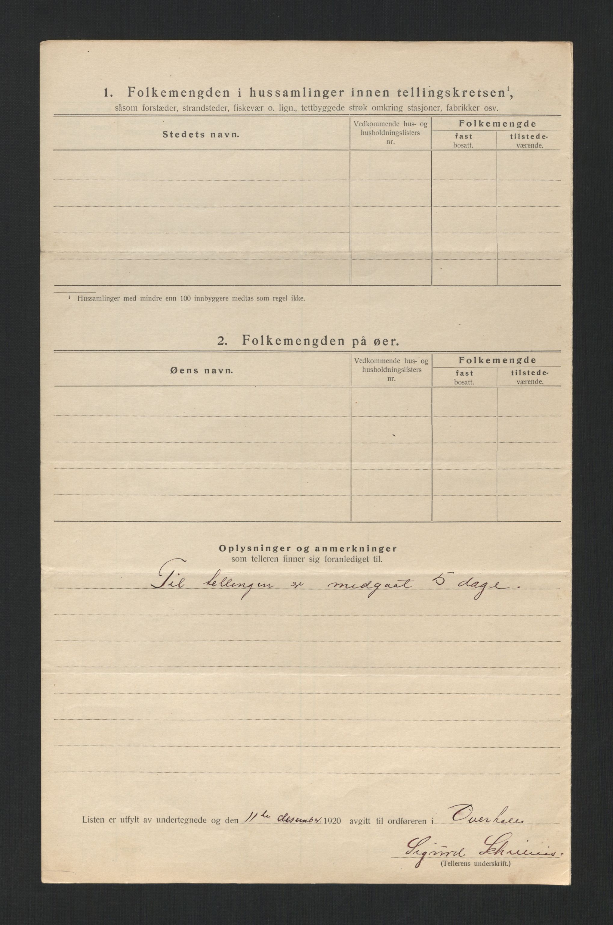 SAT, 1920 census for Overhalla, 1920, p. 28