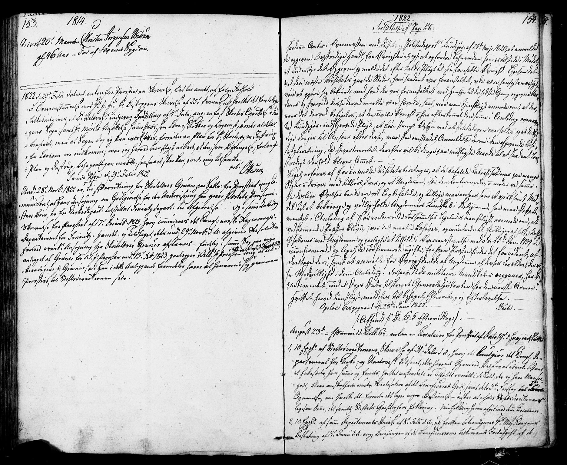 Sem kirkebøker, AV/SAKO-A-5/F/Fa/L0003: Parish register (official) no. I 3, 1799-1814, p. 153-154