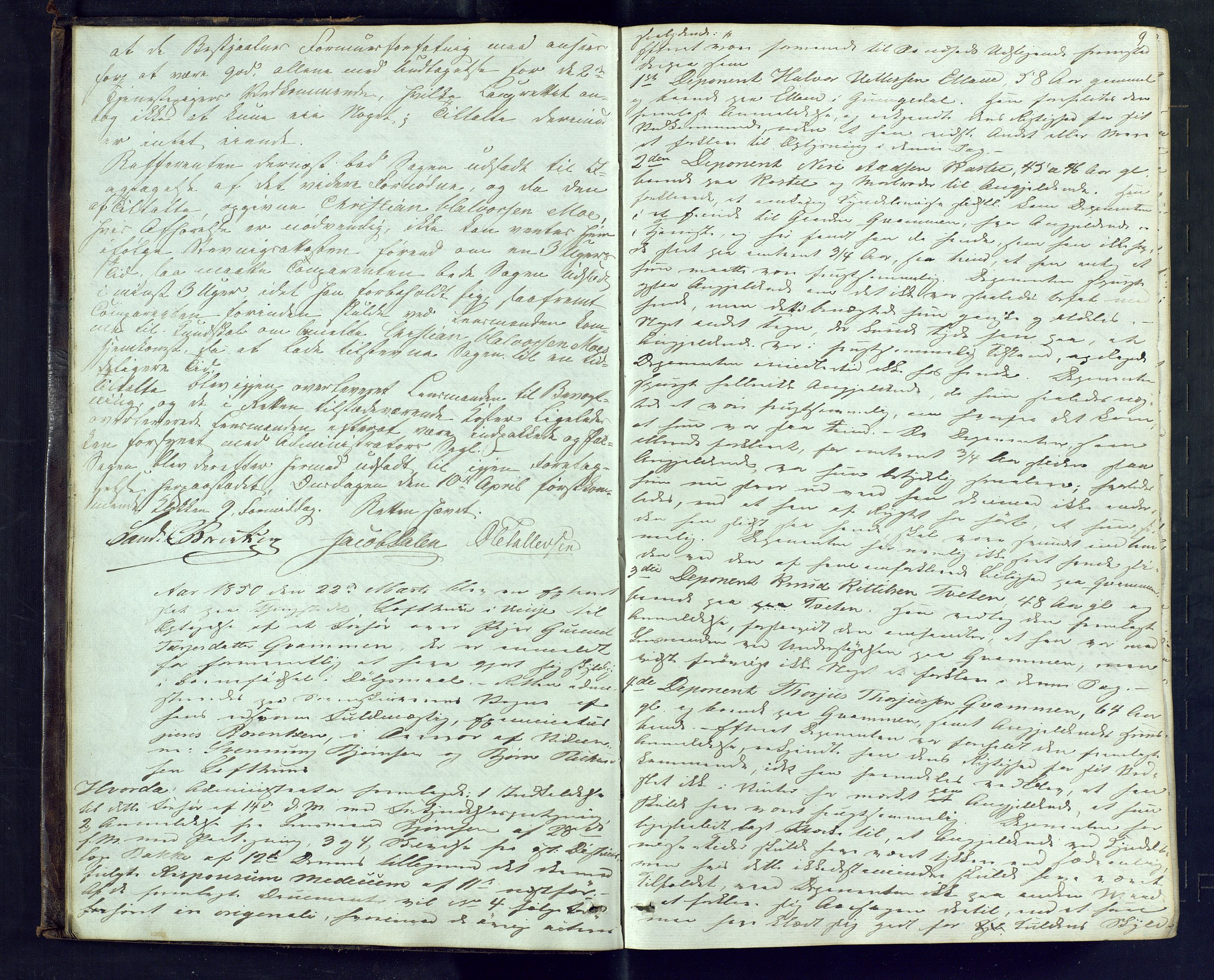 Vest-Telemark sorenskriveri, AV/SAKO-A-134/F/Fd/Fdb/L0005: Ekstrarettsprotokoll, 1850-1853, p. 9