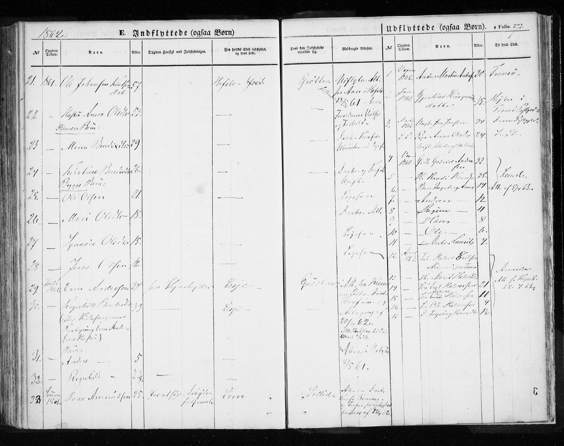 Målselv sokneprestembete, AV/SATØ-S-1311/G/Ga/Gaa/L0003kirke: Parish register (official) no. 3, 1853-1863, p. 272