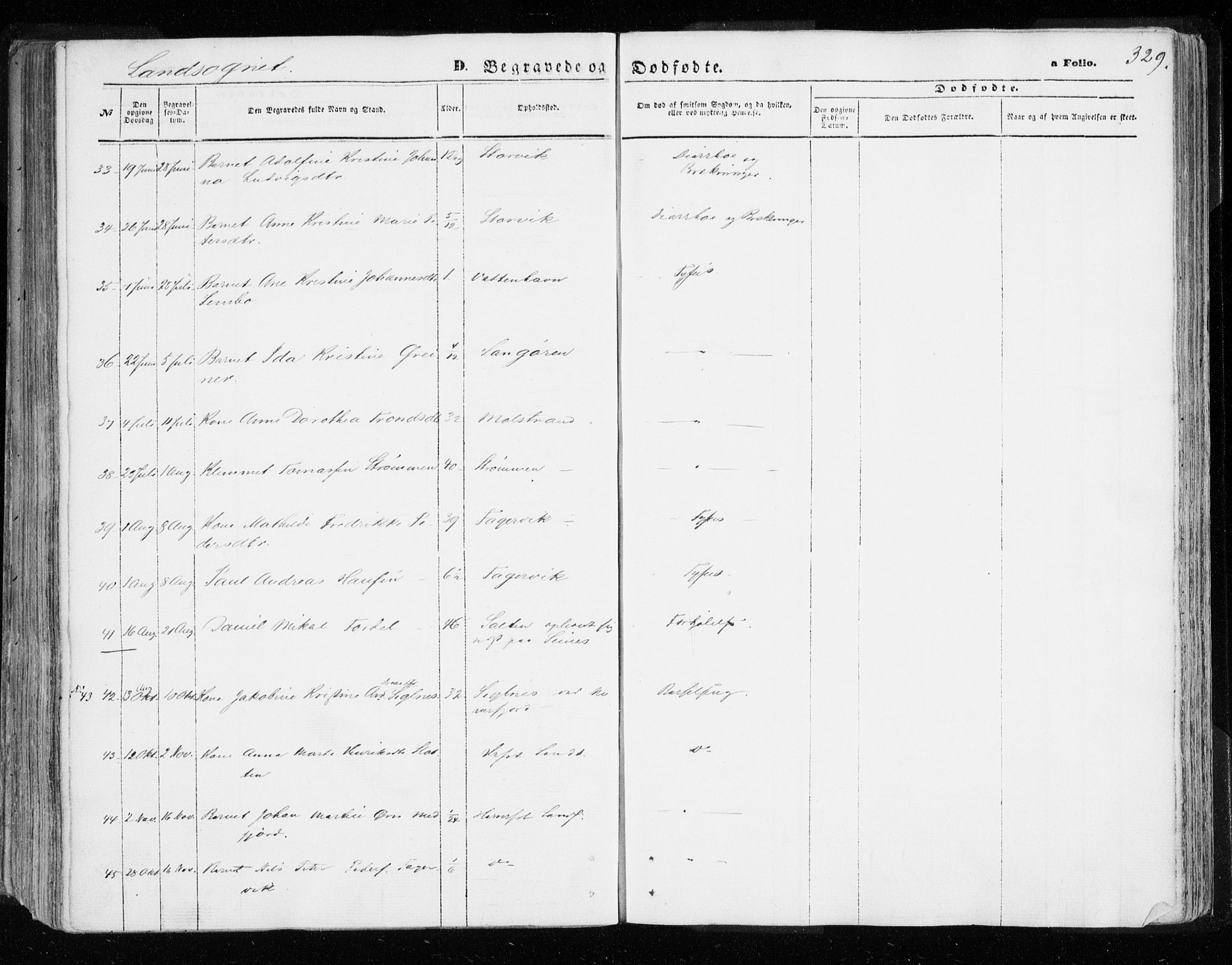 Hammerfest sokneprestkontor, AV/SATØ-S-1347/H/Ha/L0005.kirke: Parish register (official) no. 5, 1857-1869, p. 329