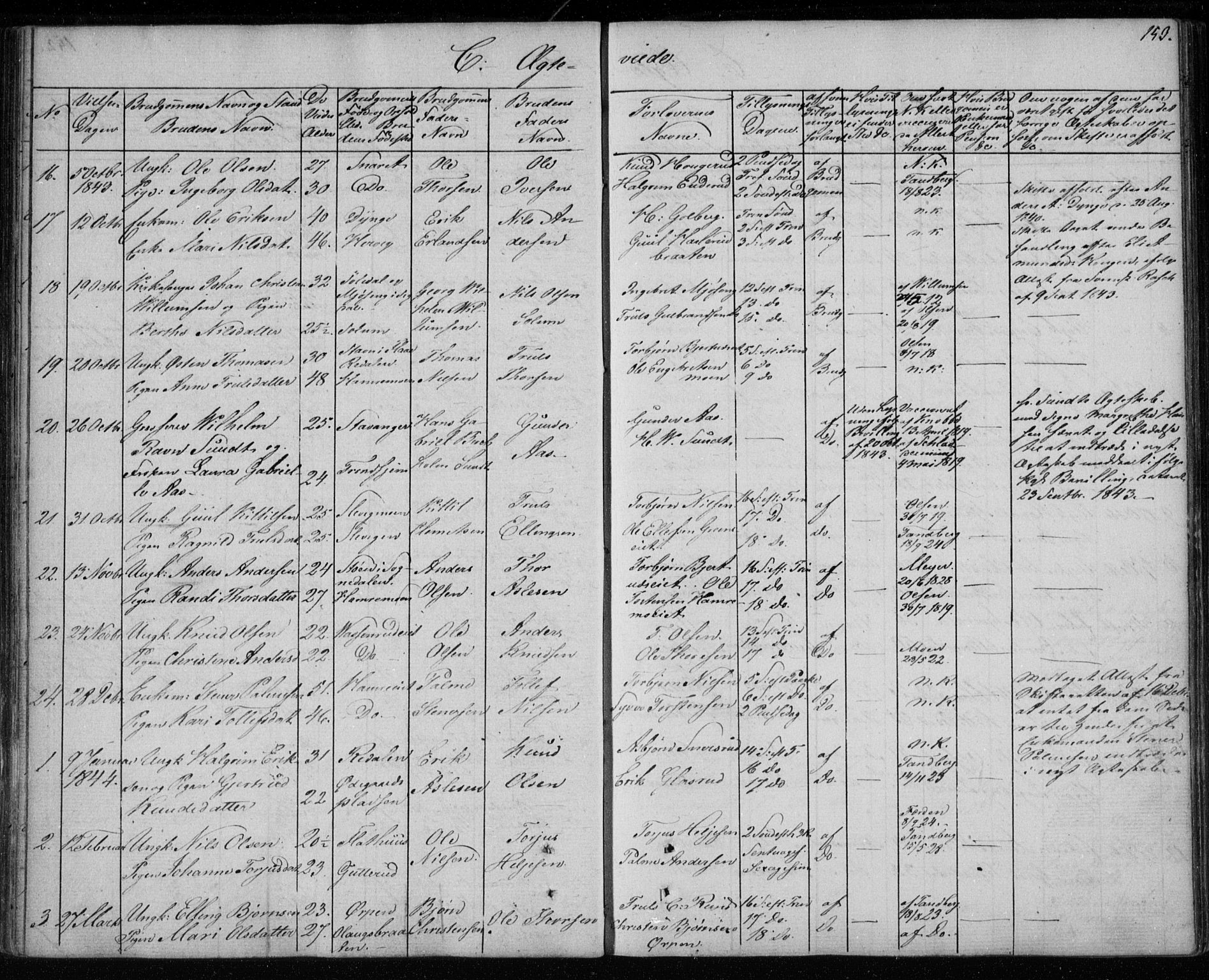 Krødsherad kirkebøker, SAKO/A-19/F/Fa/L0002: Parish register (official) no. 2, 1829-1851, p. 153