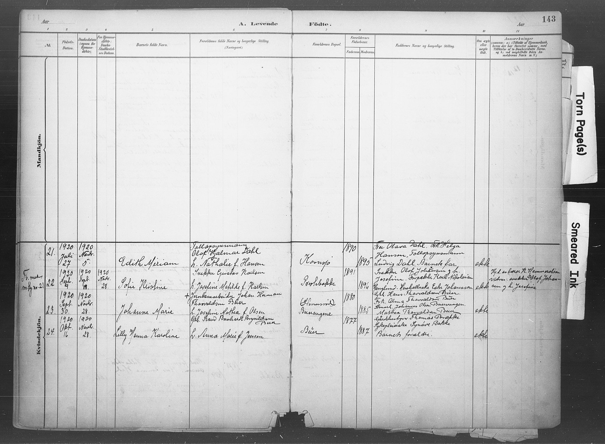 Idd prestekontor Kirkebøker, AV/SAO-A-10911/F/Fb/L0002: Parish register (official) no. II 2, 1882-1923, p. 143