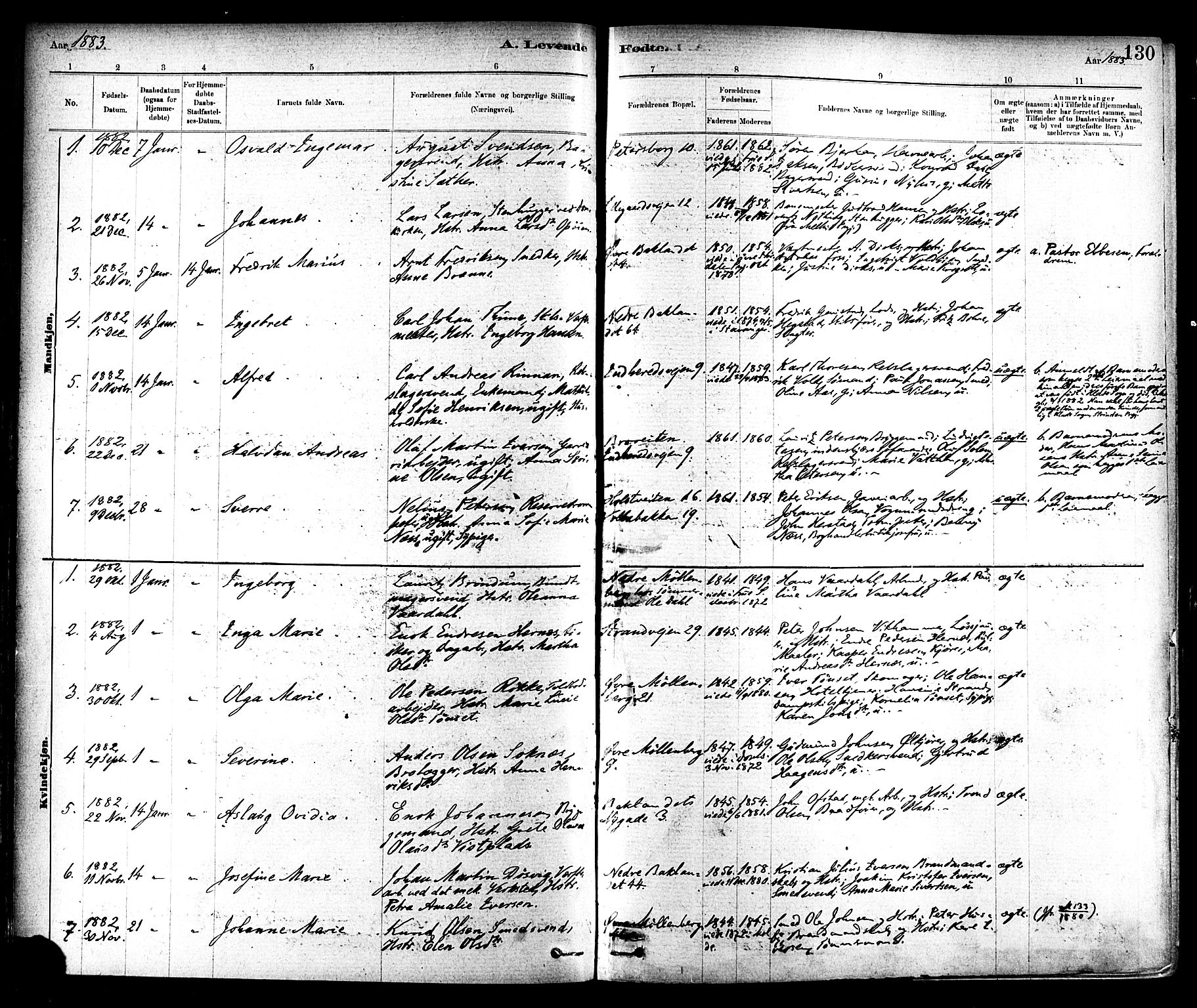 Ministerialprotokoller, klokkerbøker og fødselsregistre - Sør-Trøndelag, SAT/A-1456/604/L0188: Parish register (official) no. 604A09, 1878-1892, p. 130