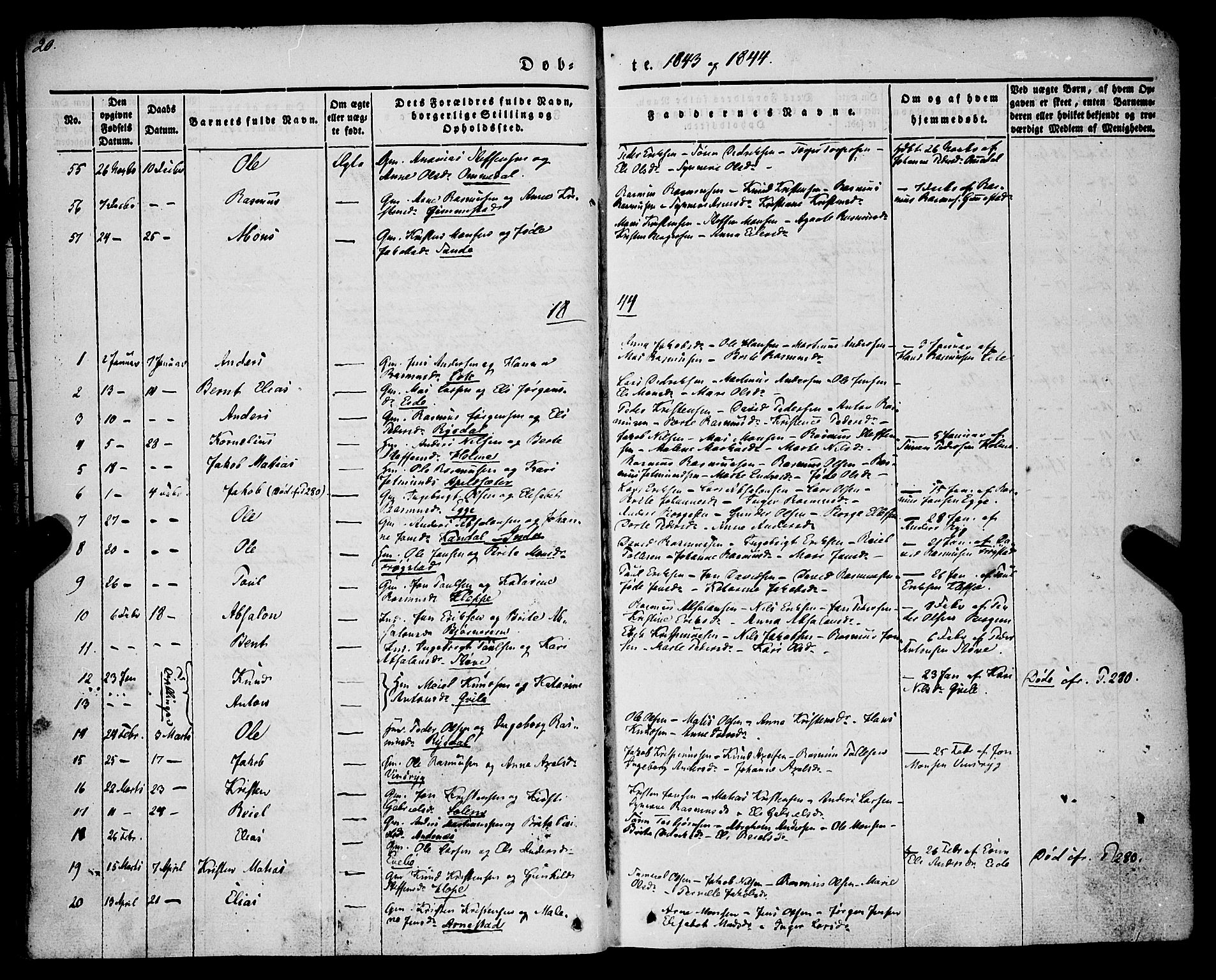 Gloppen sokneprestembete, AV/SAB-A-80101/H/Haa/Haaa/L0008: Parish register (official) no. A 8, 1837-1855, p. 21