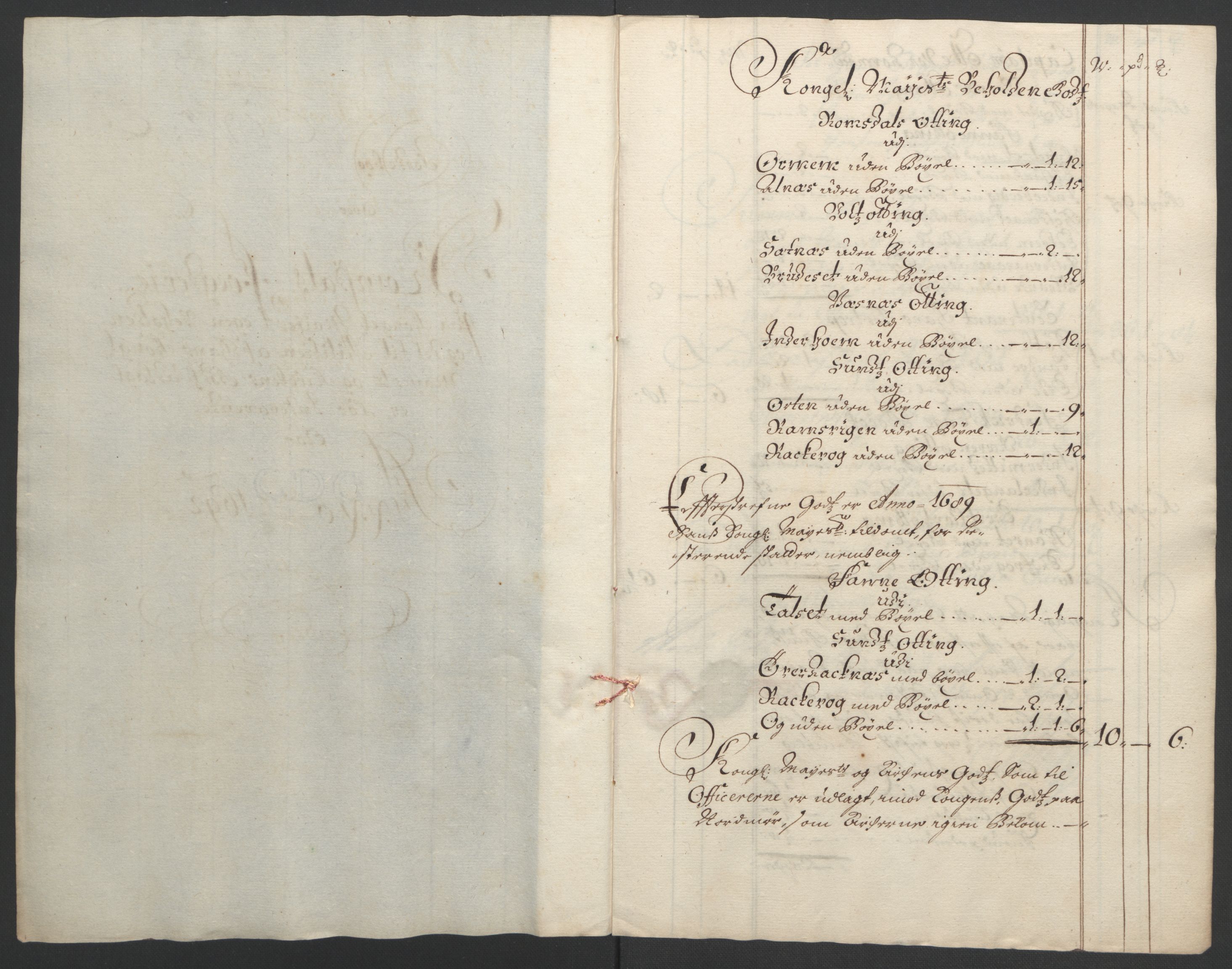 Rentekammeret inntil 1814, Reviderte regnskaper, Fogderegnskap, RA/EA-4092/R55/L3650: Fogderegnskap Romsdal, 1692, p. 137